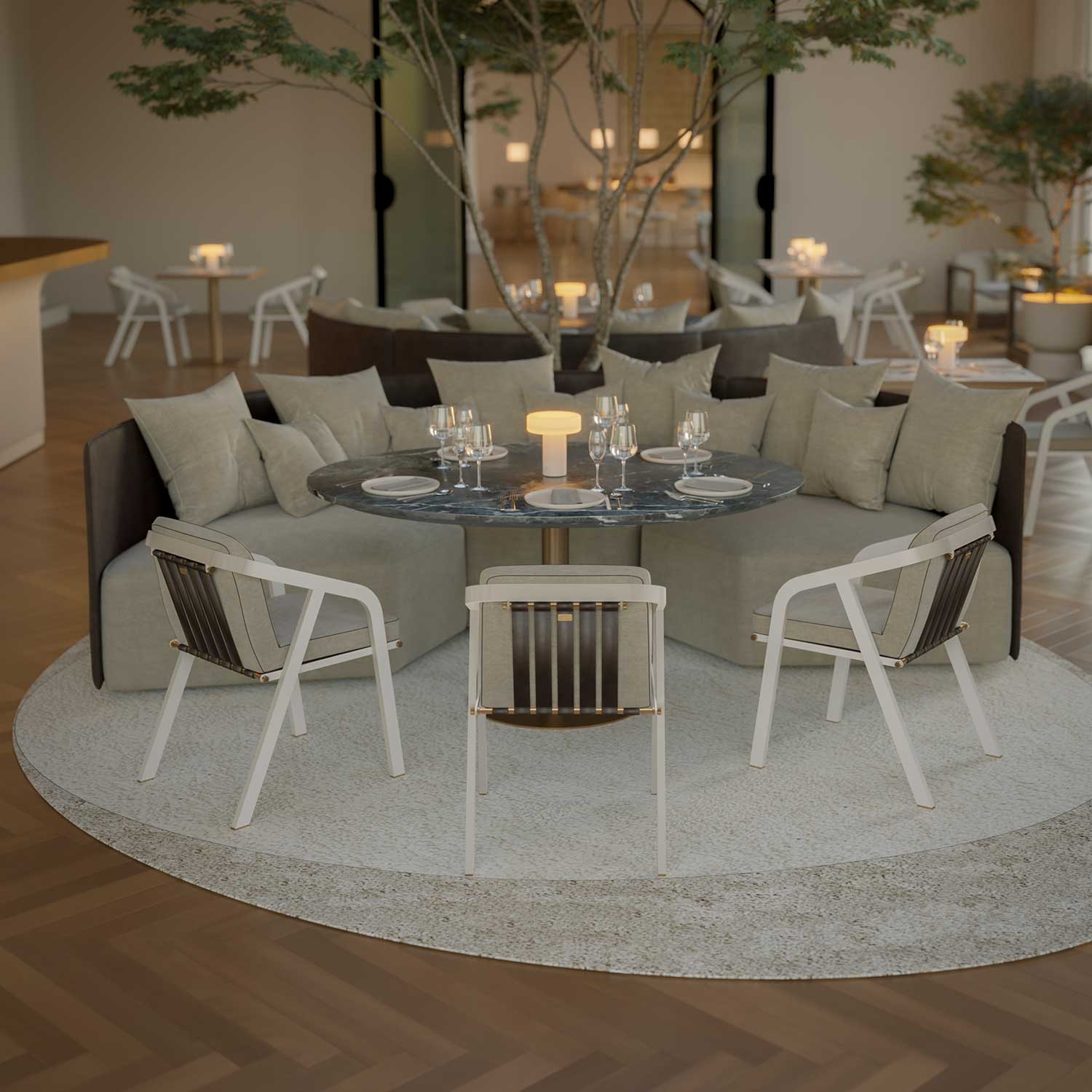 RIBBON Dining Chair - High-end customizable outdoor chair