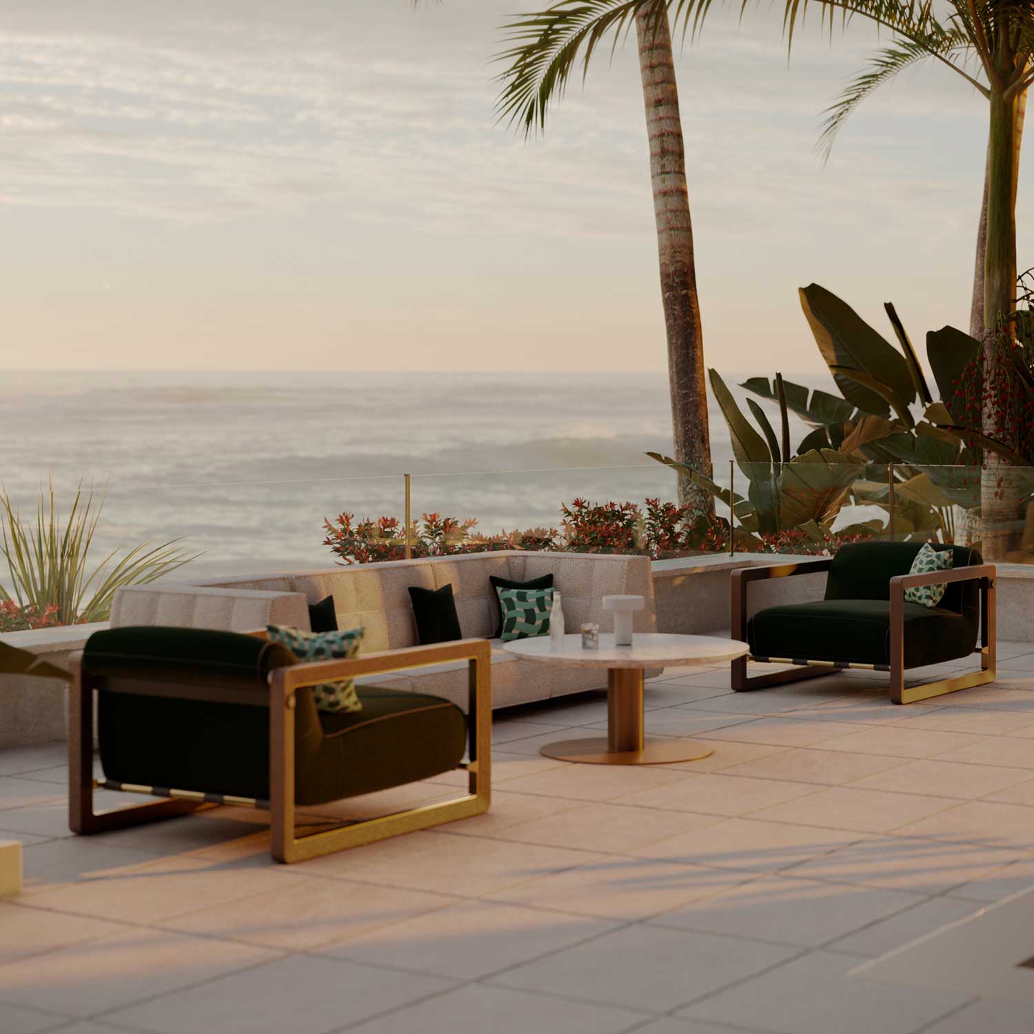 MO Modular Sofa - Canapé modulable d'extérieur haut de gamme personnalisable