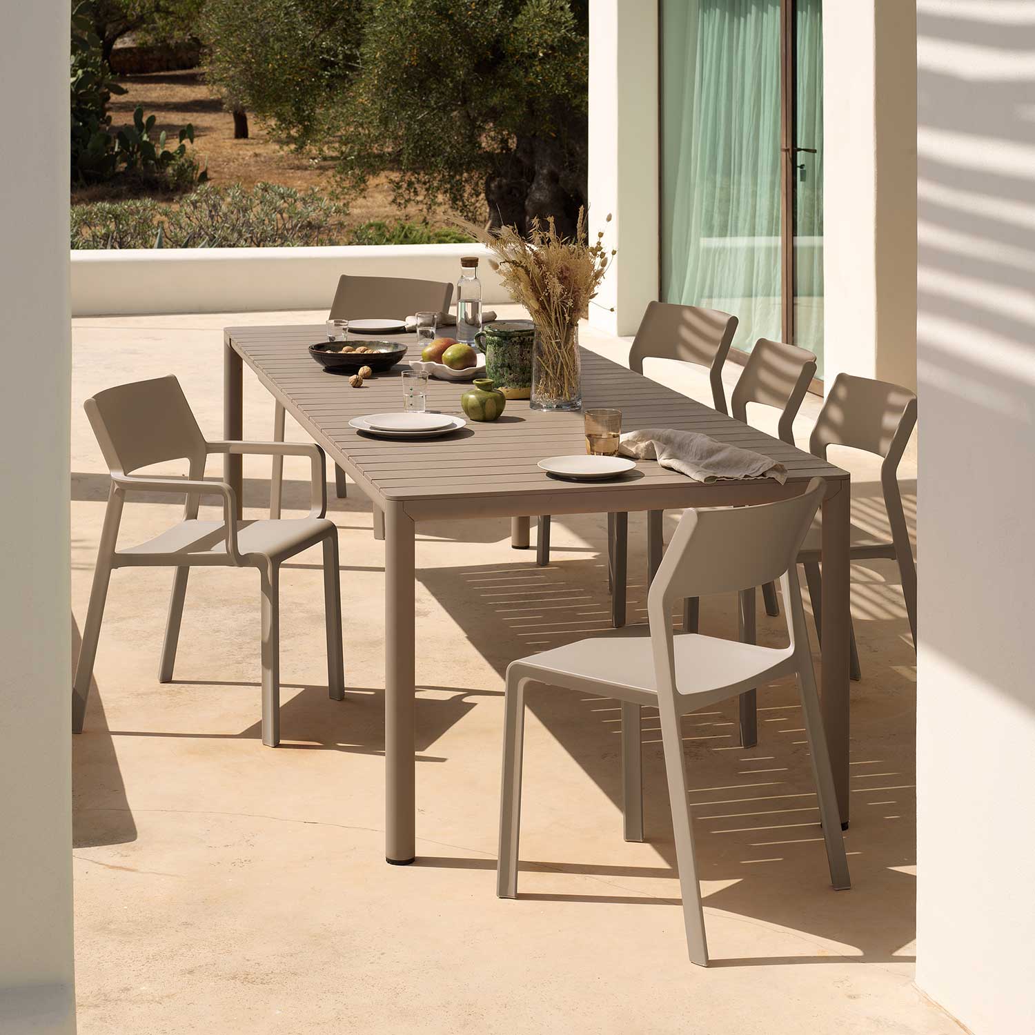 TRILL Bistrot - Chaise d'extérieur design empilable