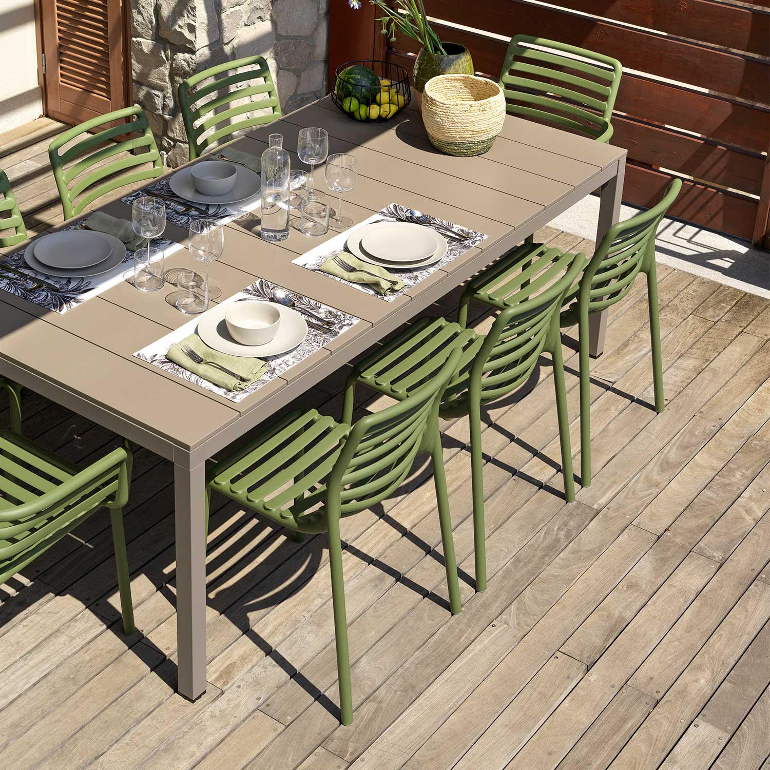 DOGA Bistrot - Chaise d'extérieur design empilable