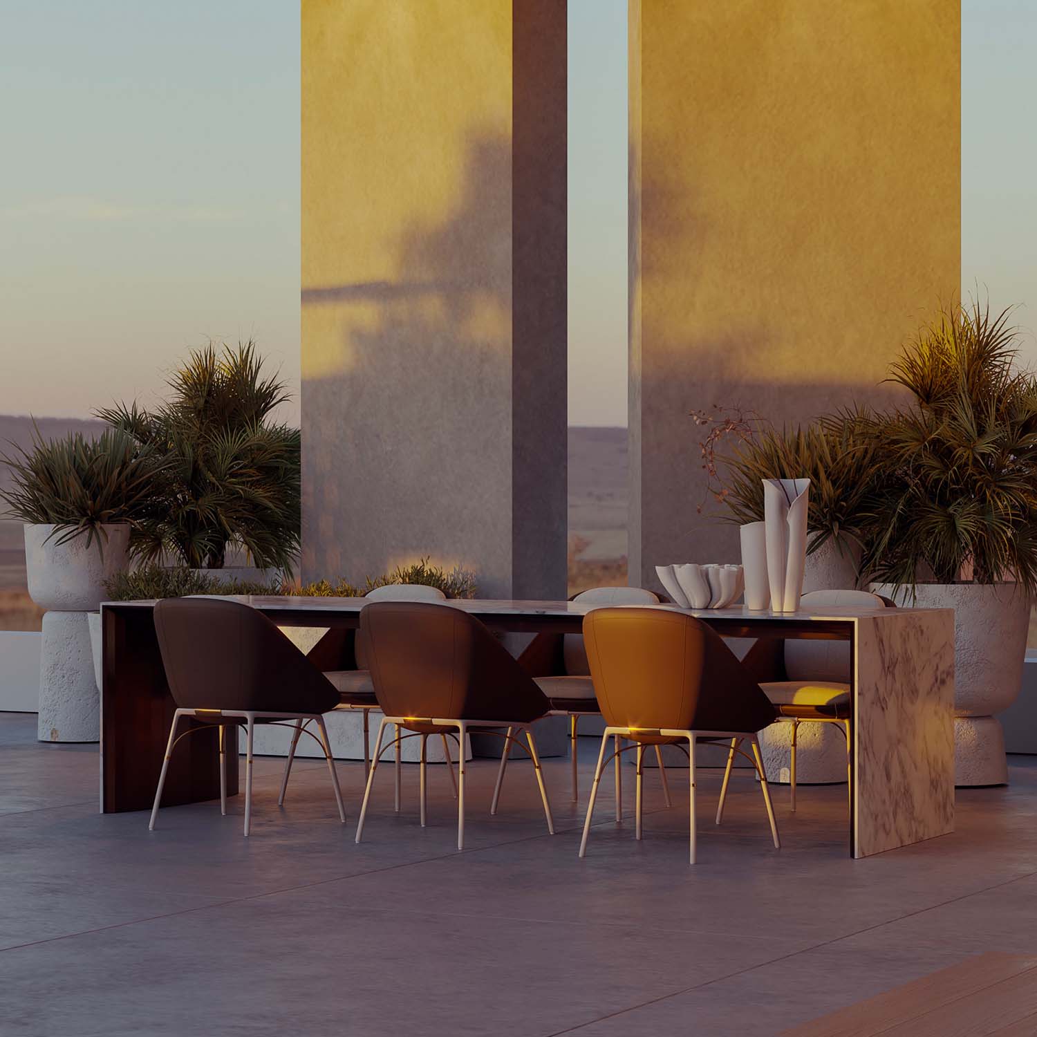 NERO Dining Chair - Chaise d'extérieur design haut de gamme personnalisable