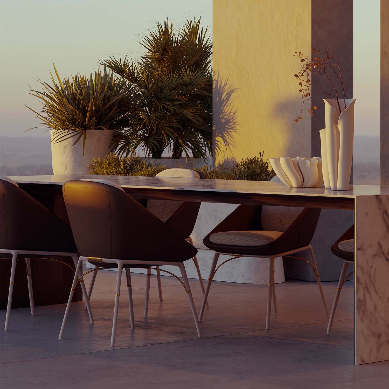 NERO Dining Chair - Chaise d'extérieur design haut de gamme personnalisable