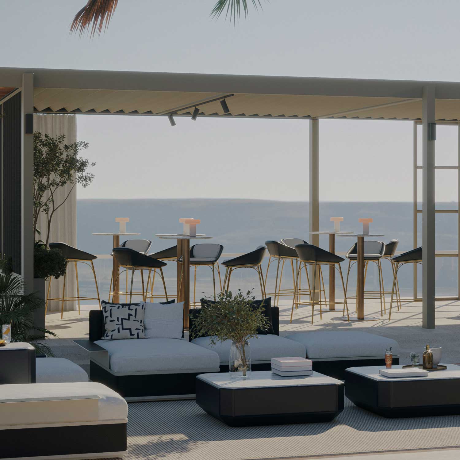 NERO Bar Chair - Chaise de bar haut de gamme personnalisable