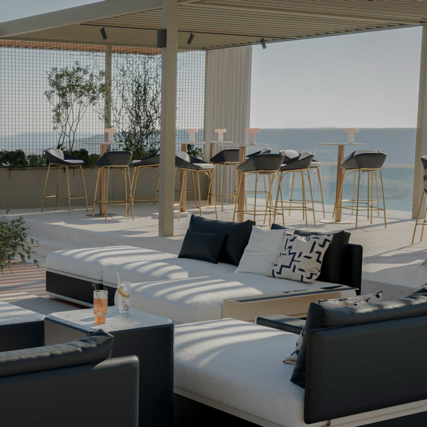 NERO Bar Chair - Chaise de bar haut de gamme personnalisable