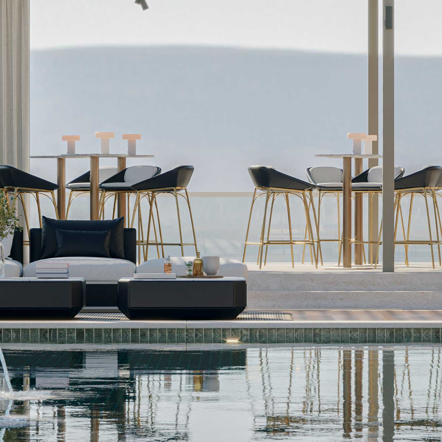 NERO Bar Chair - Customizable high-end bar chair