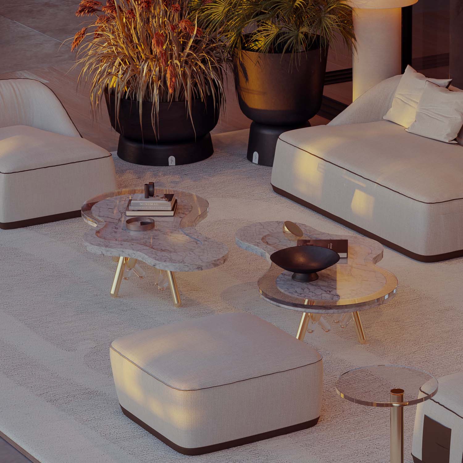 NESS Coffee Table - Table basse d'extérieur haut de gamme personnalisable