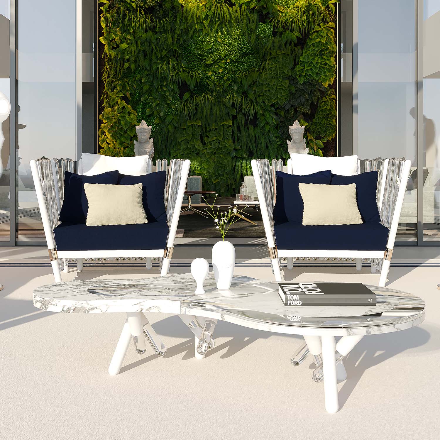 NESS Coffee Table - Table basse d'extérieur haut de gamme personnalisable