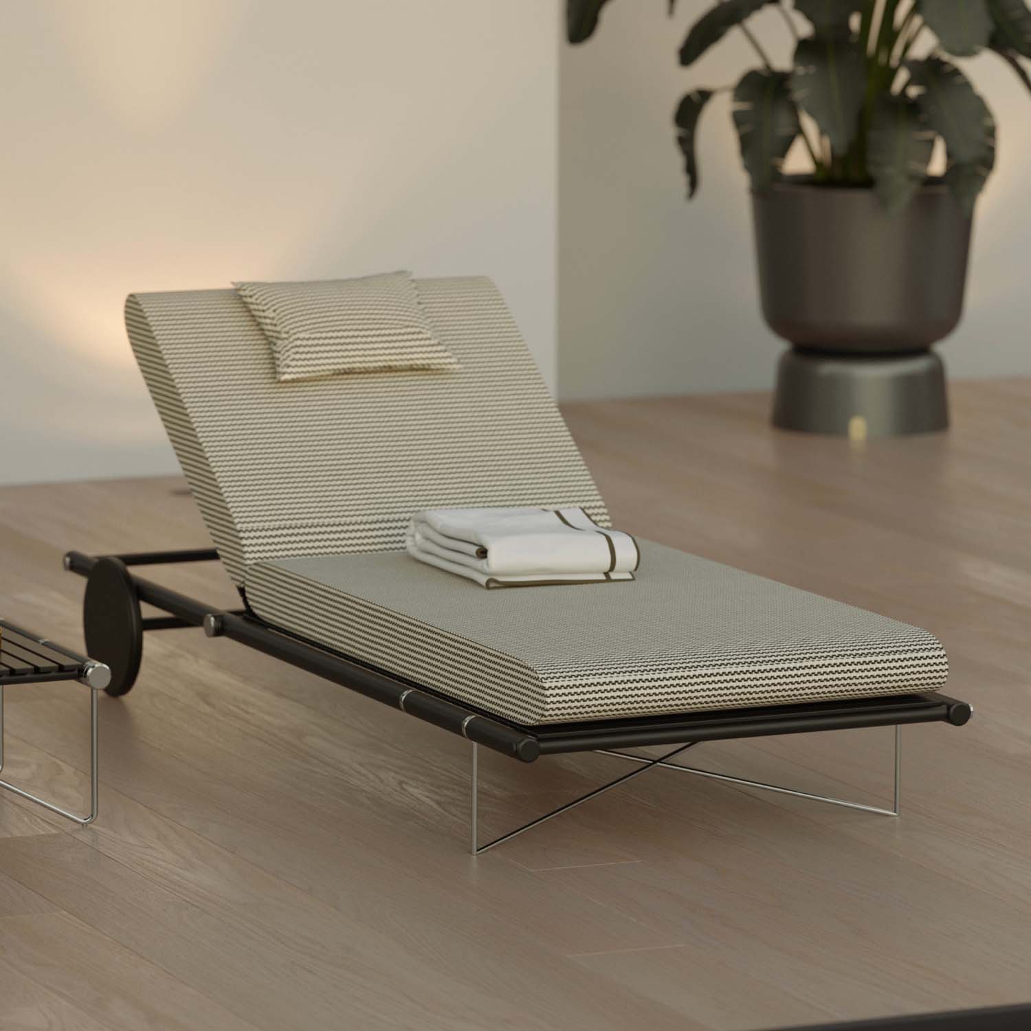 NOA Sunbed - Transat cuir ou tissu haut de gamme personnalisable