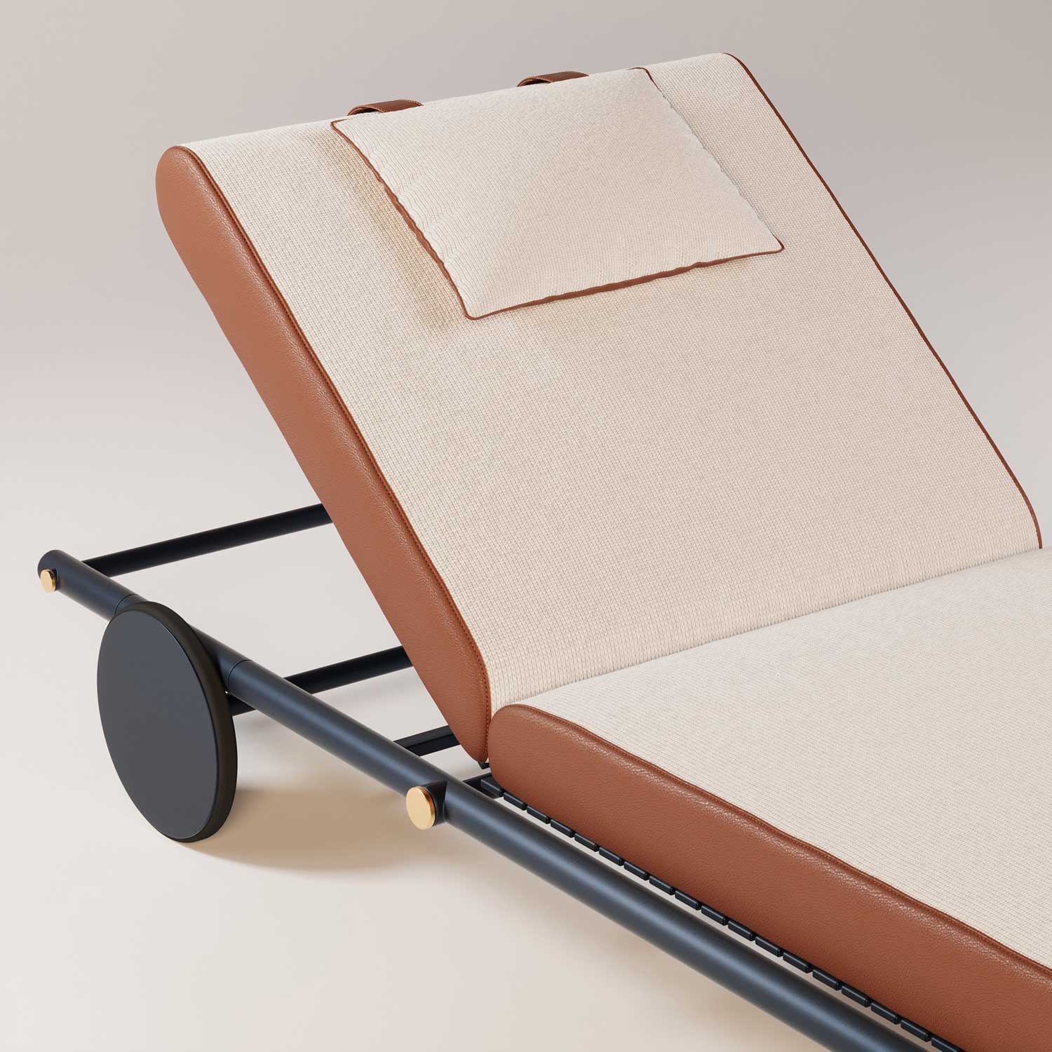 NOA Sunbed - Transat cuir ou tissu haut de gamme personnalisable