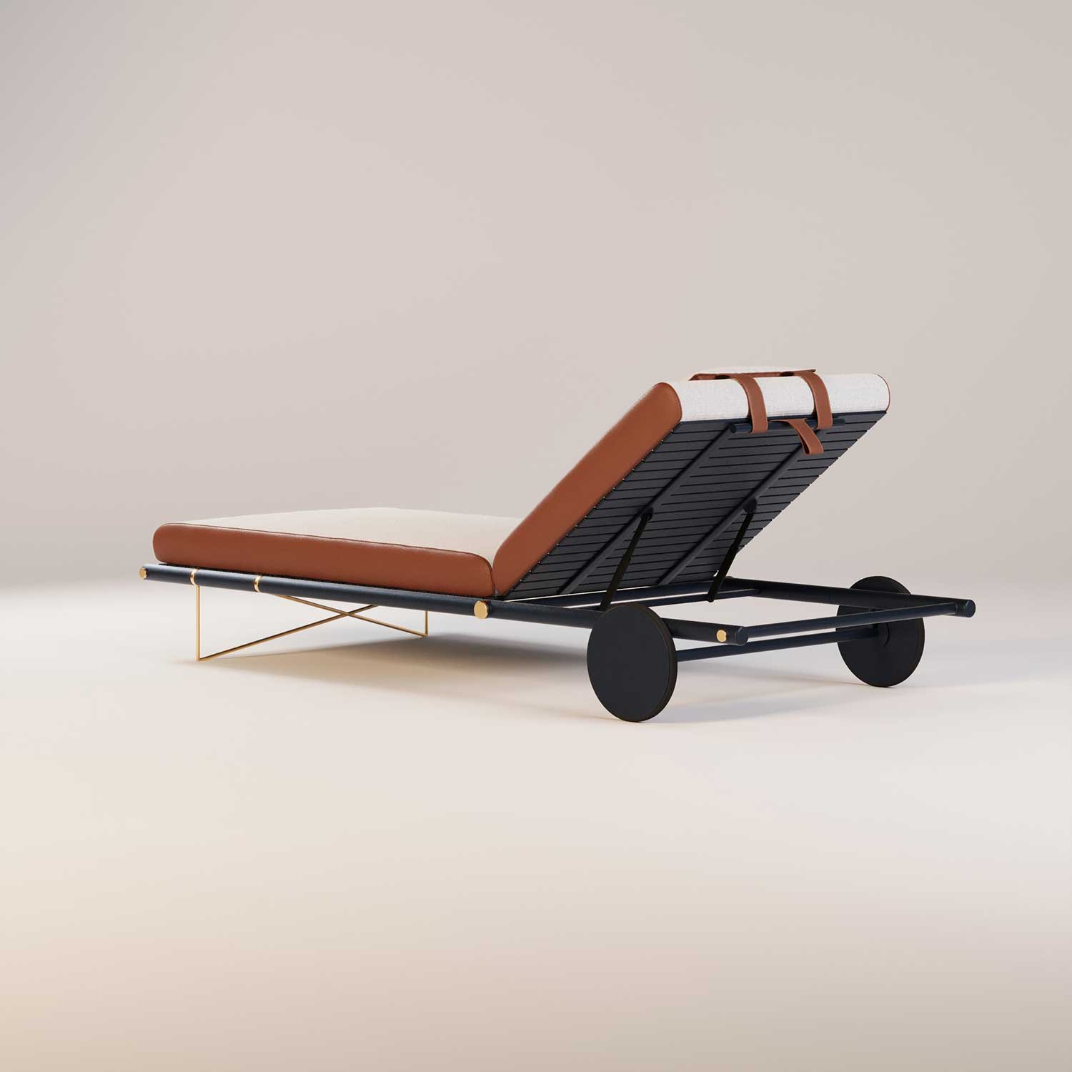 NOA Sunbed - Transat cuir ou tissu haut de gamme personnalisable