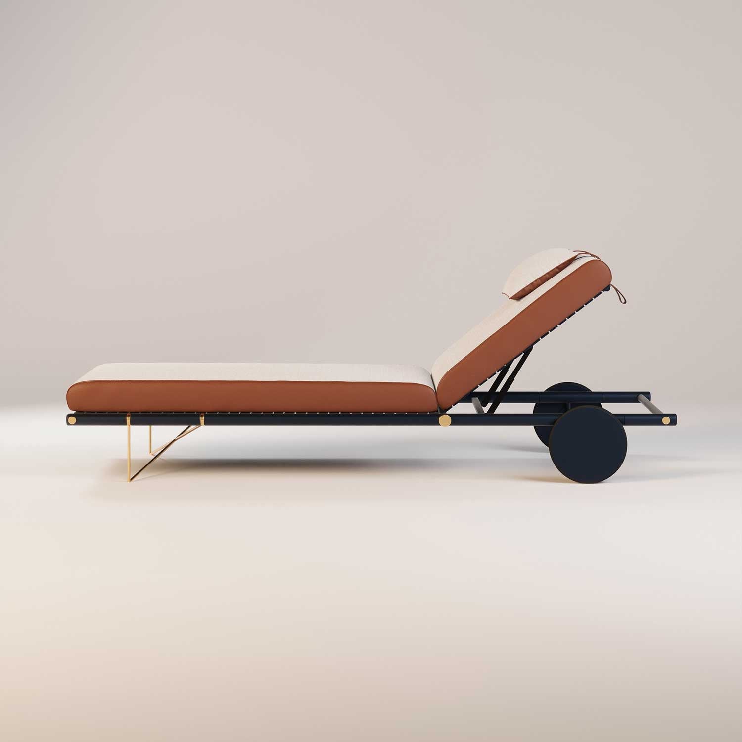 NOA Sunbed - Transat cuir ou tissu haut de gamme personnalisable