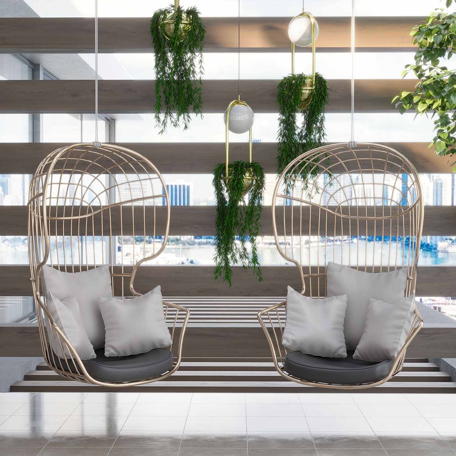 NODO Hanging Armchair - Fauteuil suspendu d'extérieur personnalisable