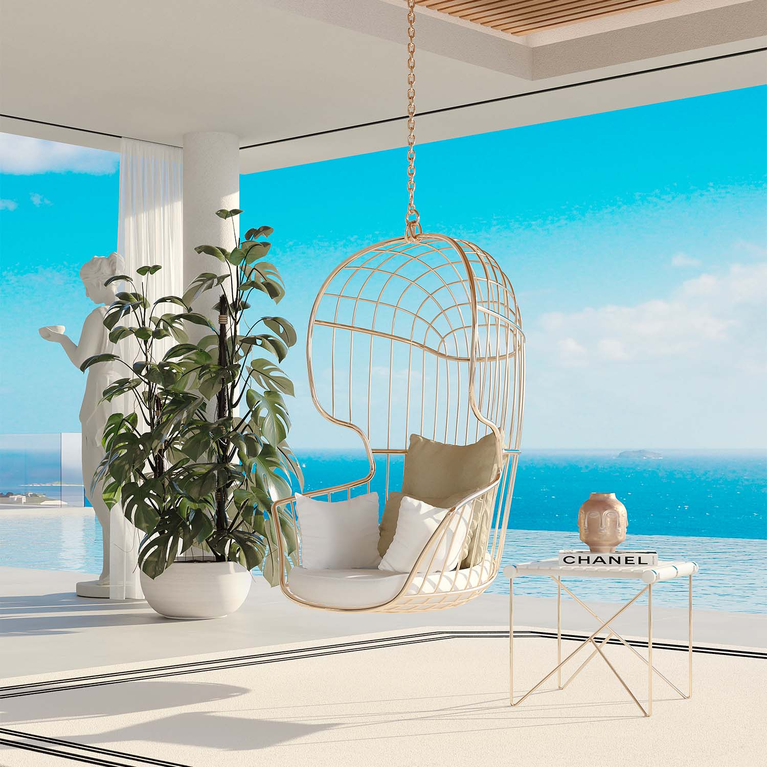 NODO Hanging Armchair - Fauteuil suspendu d'extérieur personnalisable