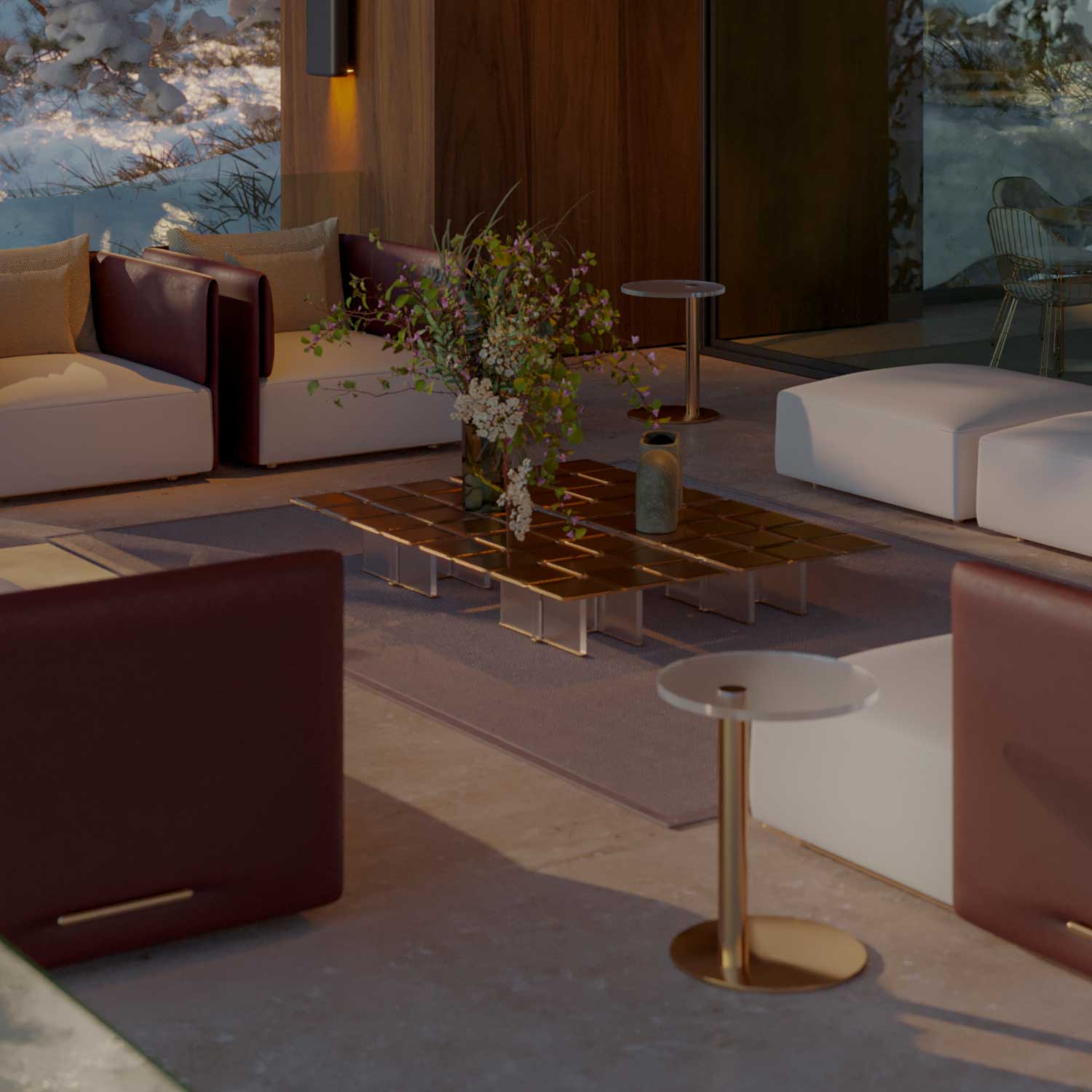 MO Coffee Table - Table basse d'extérieur haut de gamme personnalisable