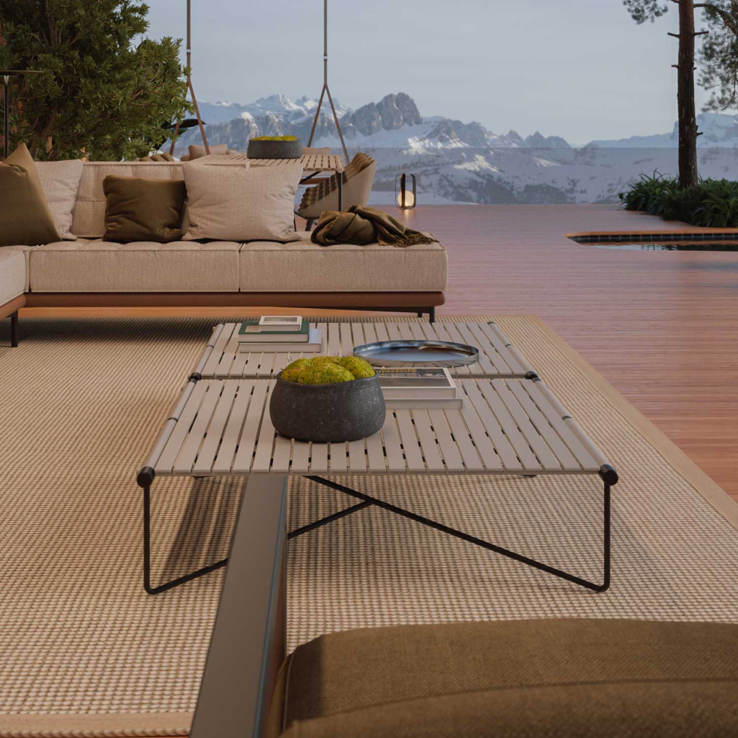 NOA Coffee Table - Table basse d'extérieur haut de gamme personnalisable