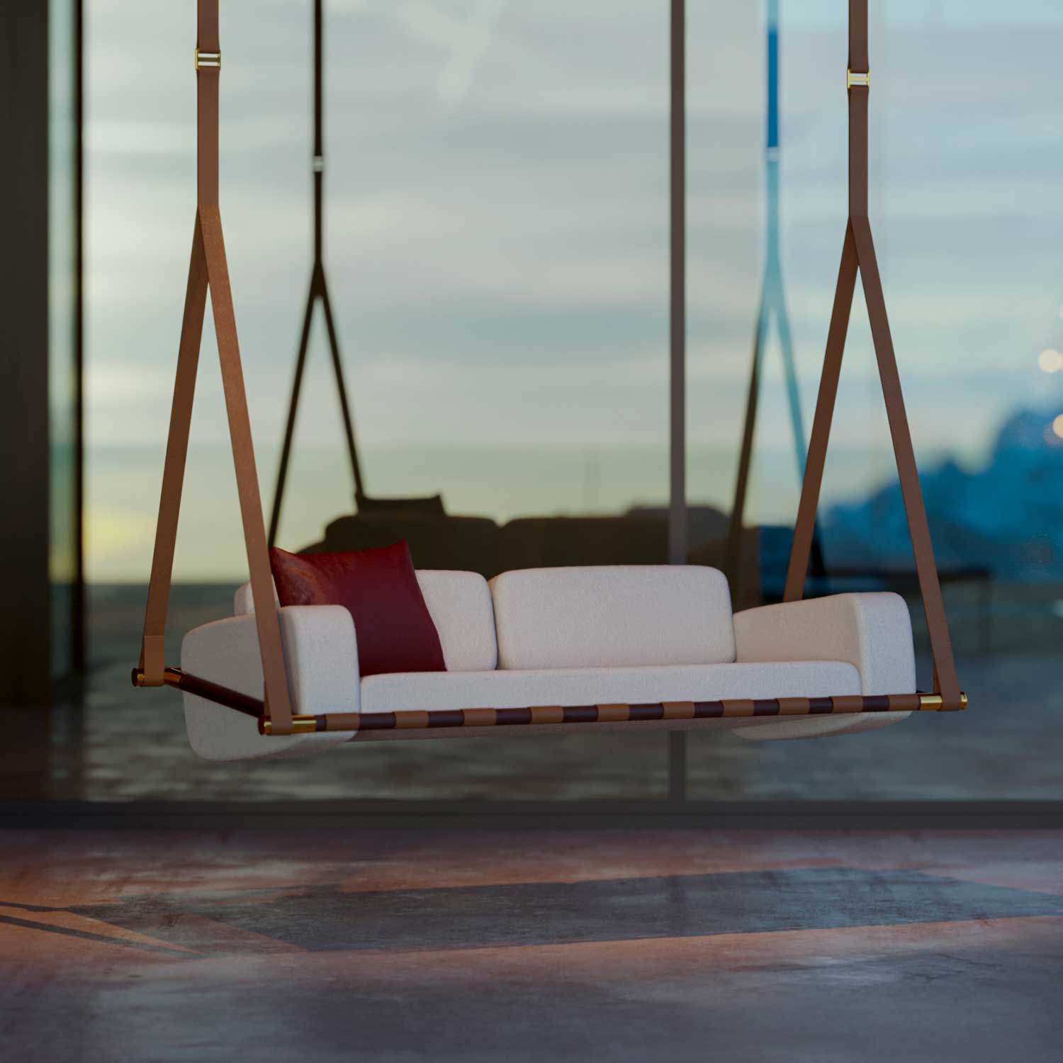 FABLE Hanging Sofa - Canapé suspendu haut de gamme personnalisable
