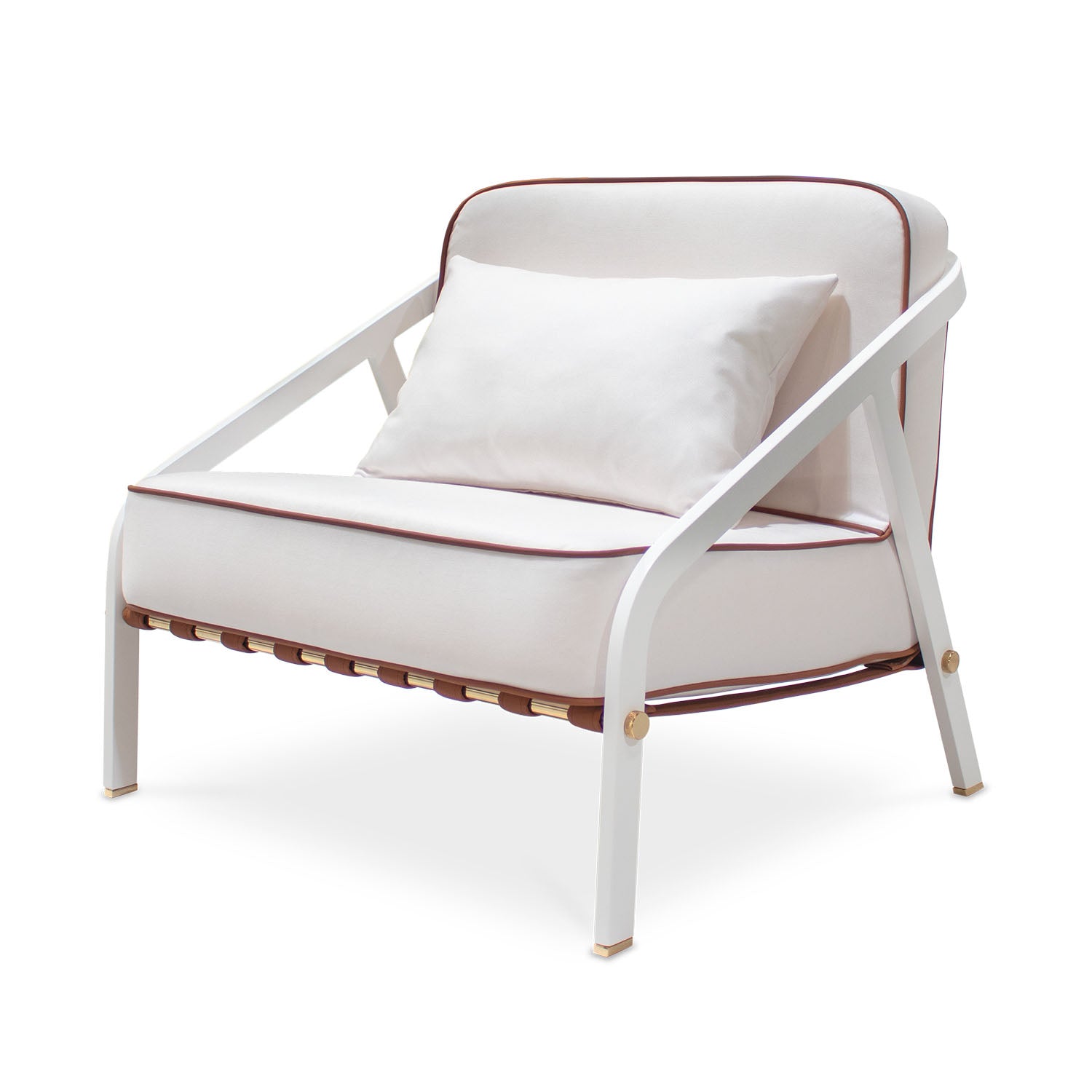 RIBBON Lounge Armchair - Fauteuil d'extérieur haut de gamme personnalisable