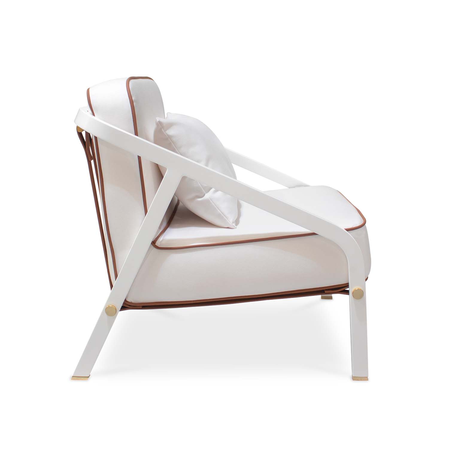 RIBBON Lounge Armchair - Fauteuil d'extérieur haut de gamme personnalisable