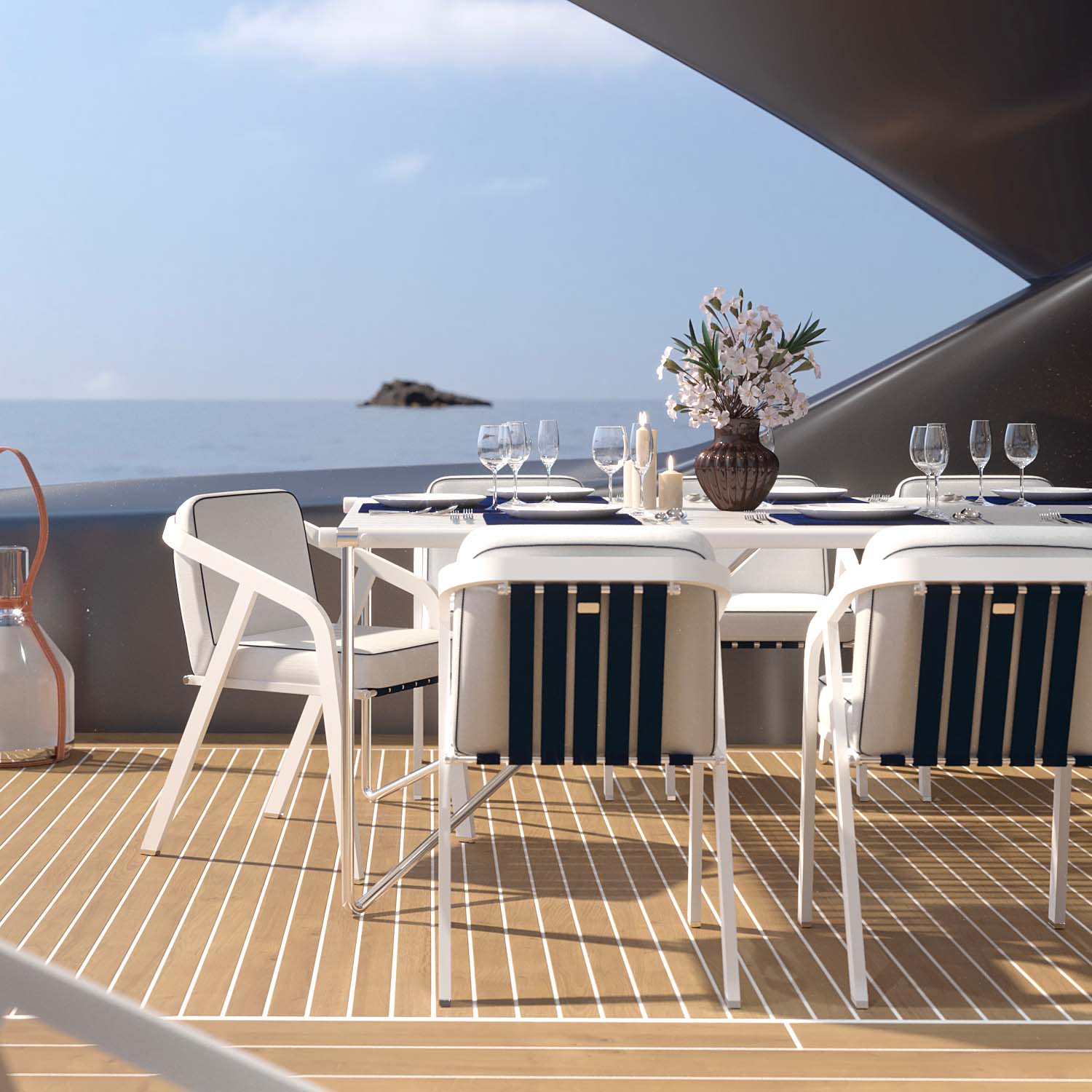 RIBBON Dining Chair - Chaise d'extérieur haut de gamme personnalisable