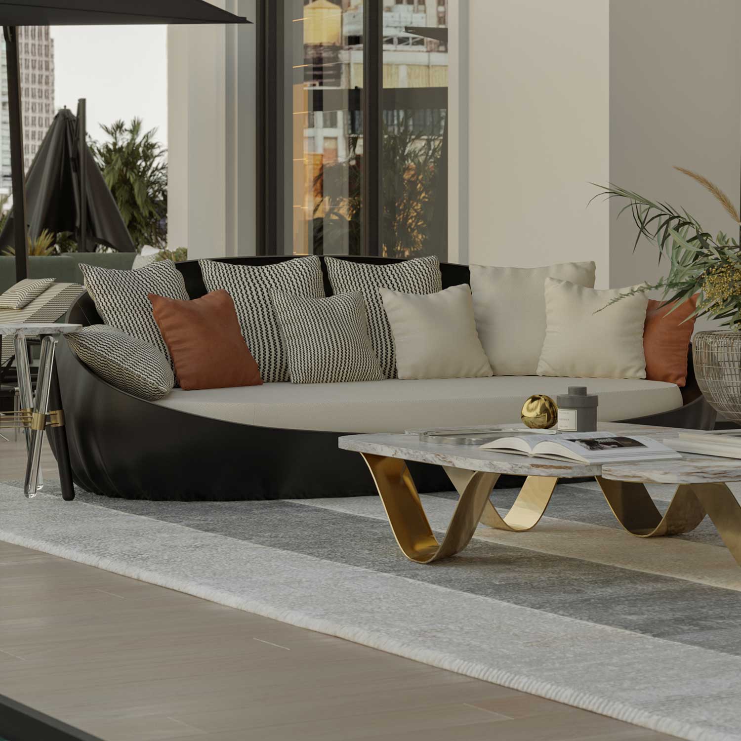 PILLOW - Coussin d'extérieur design haut de gamme personnalisable