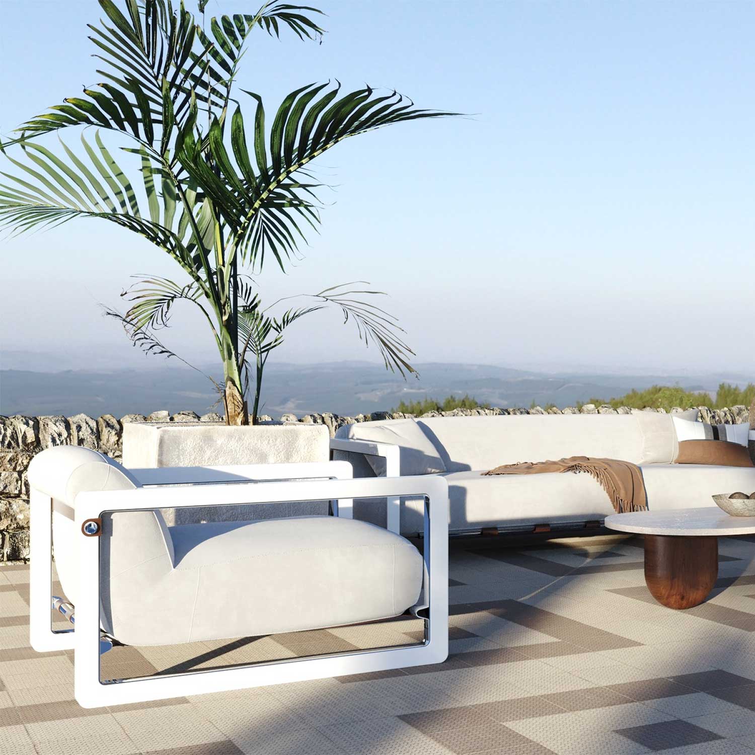 SACCU Sofa - Canapé d'extérieur haut de gamme personnalisable