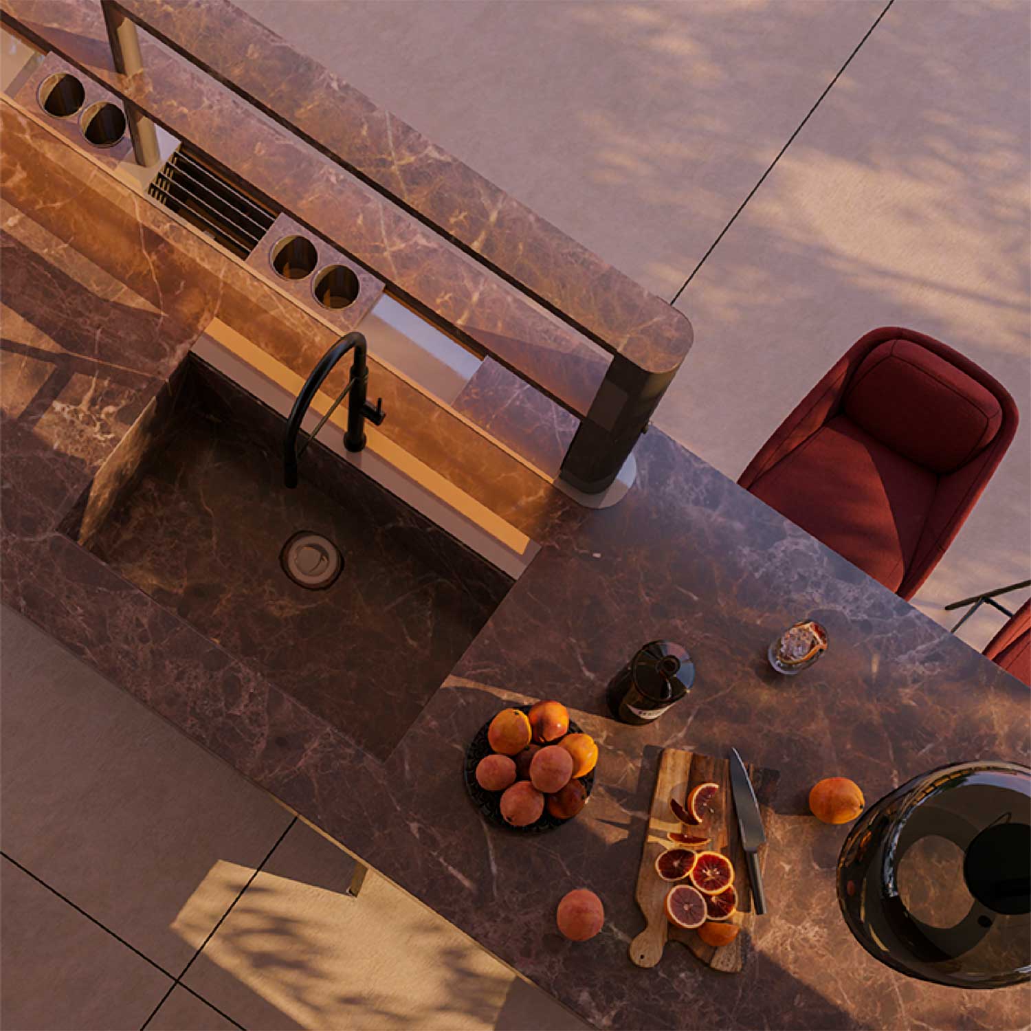 SENSES Kitchen - Cuisine d'extérieur haut de gamme personnalisable