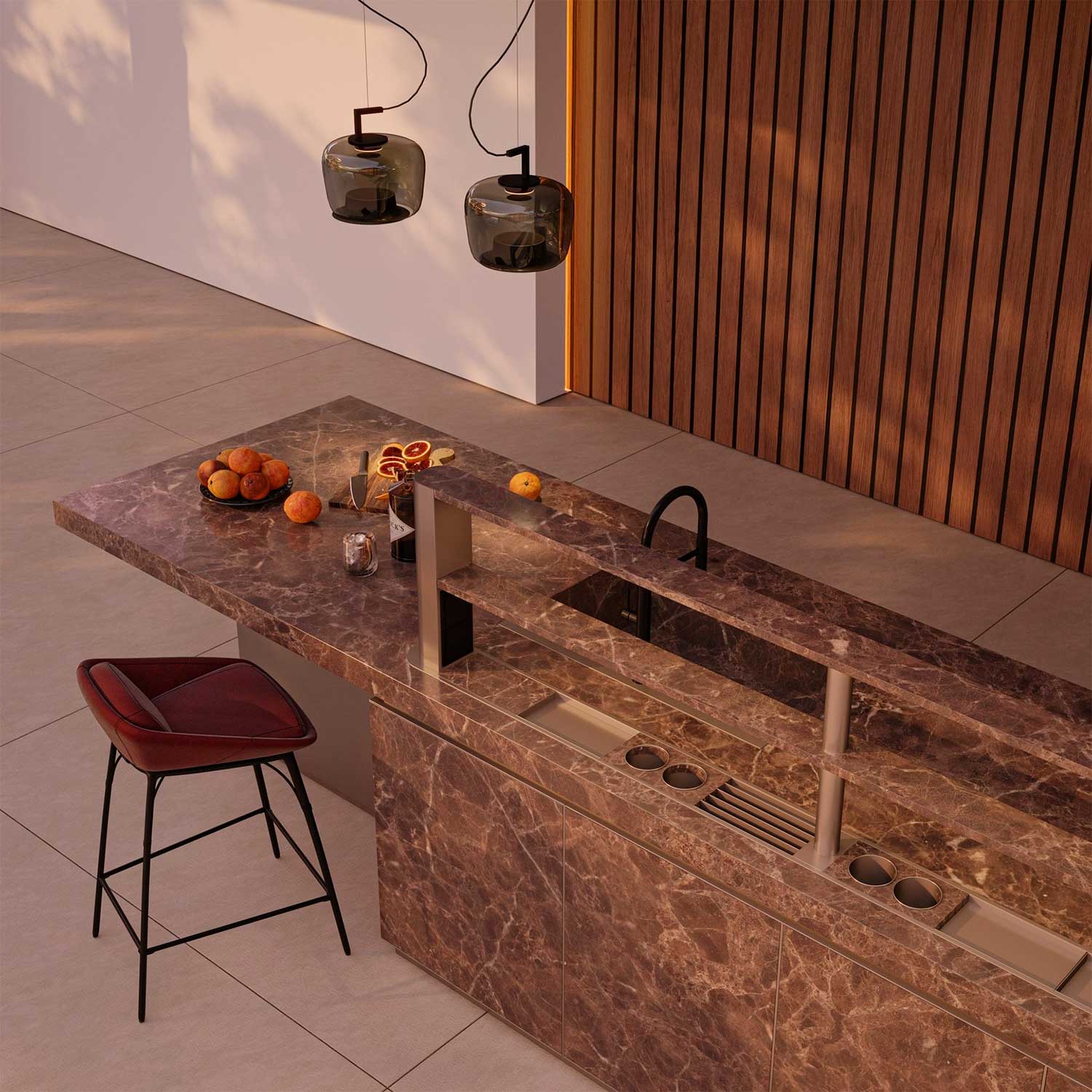 SENSES Kitchen - Cuisine d'extérieur haut de gamme personnalisable