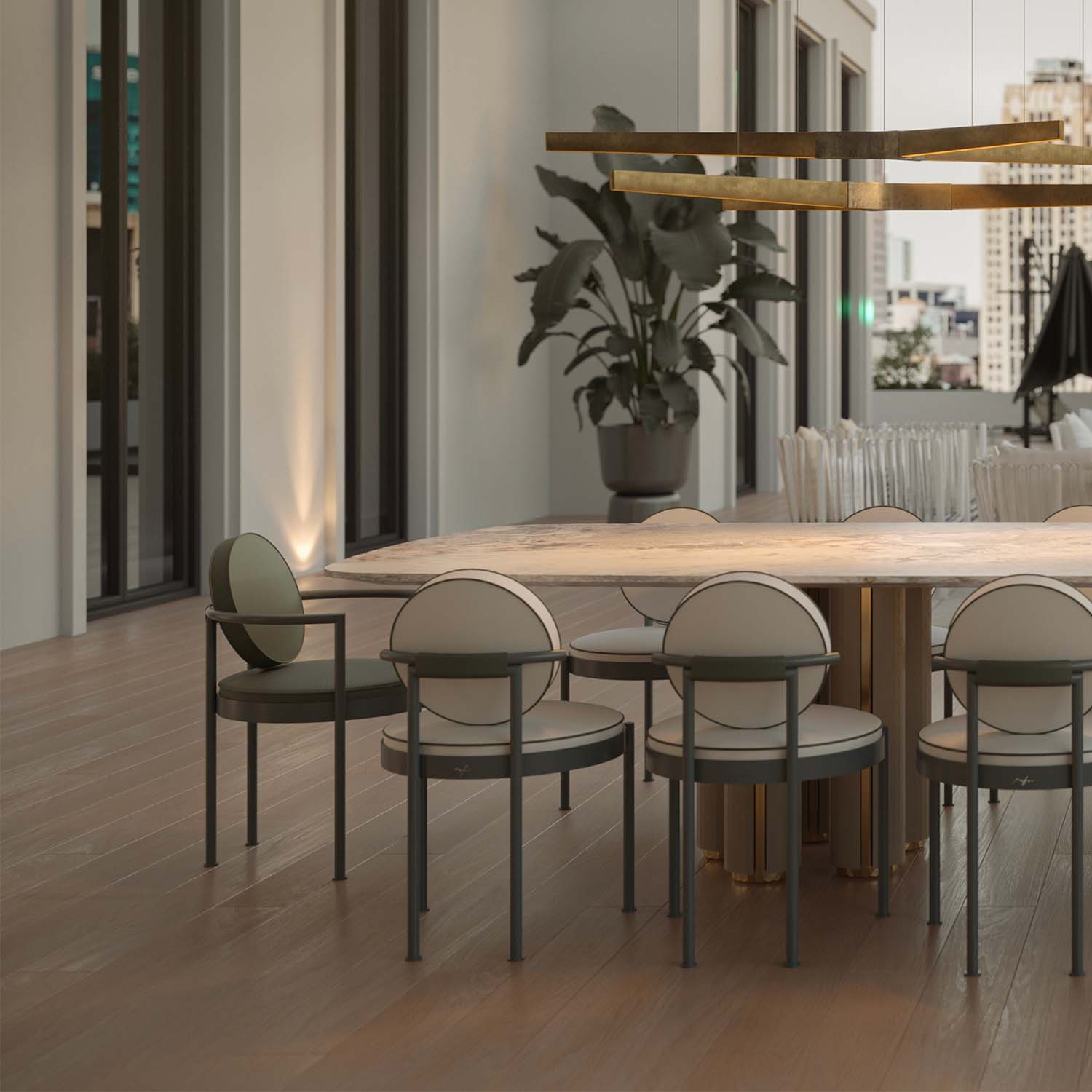 TRACE Dining Chair - Chaise d'extérieur haut de gamme personnalisable