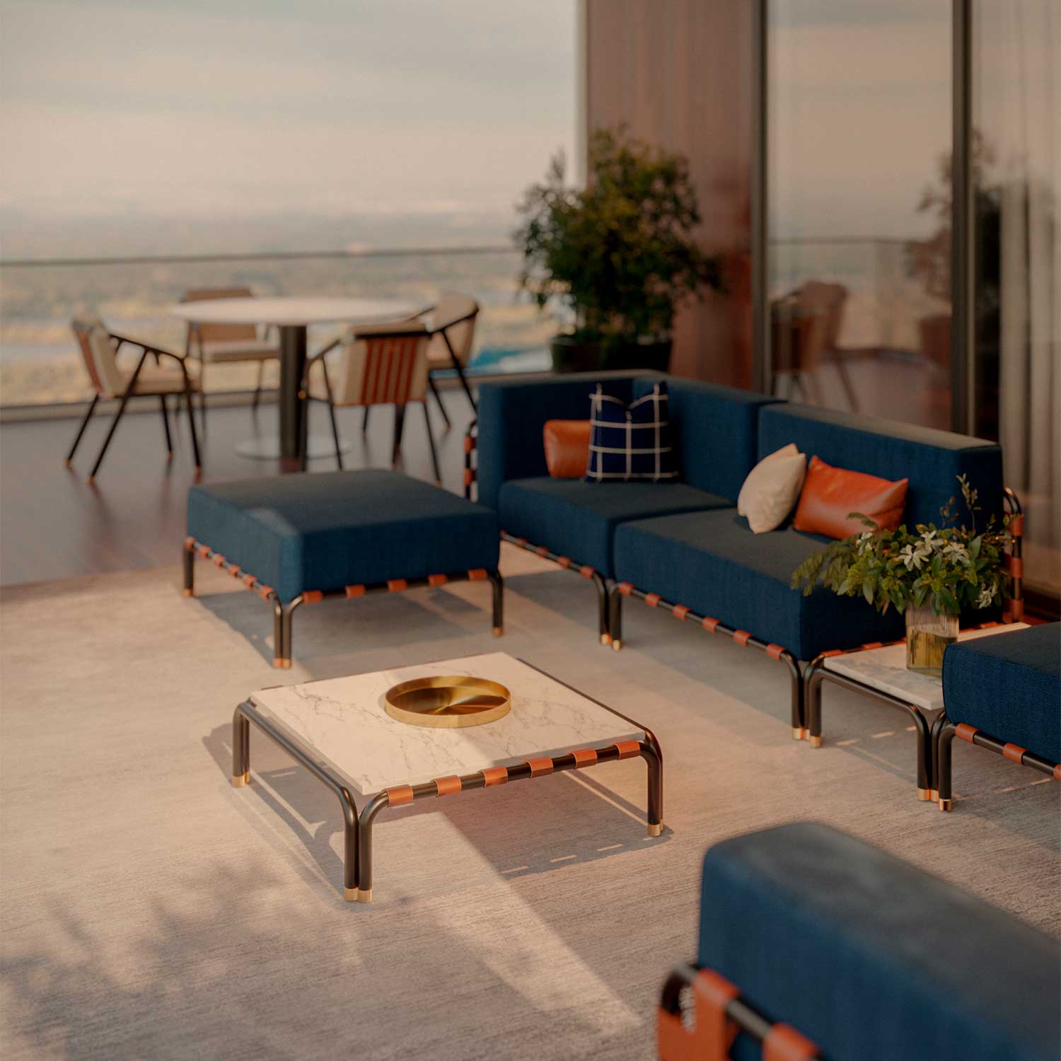 HOUND Modular Sofa - Canapé modulable d'extérieur haut de gamme personnalisable