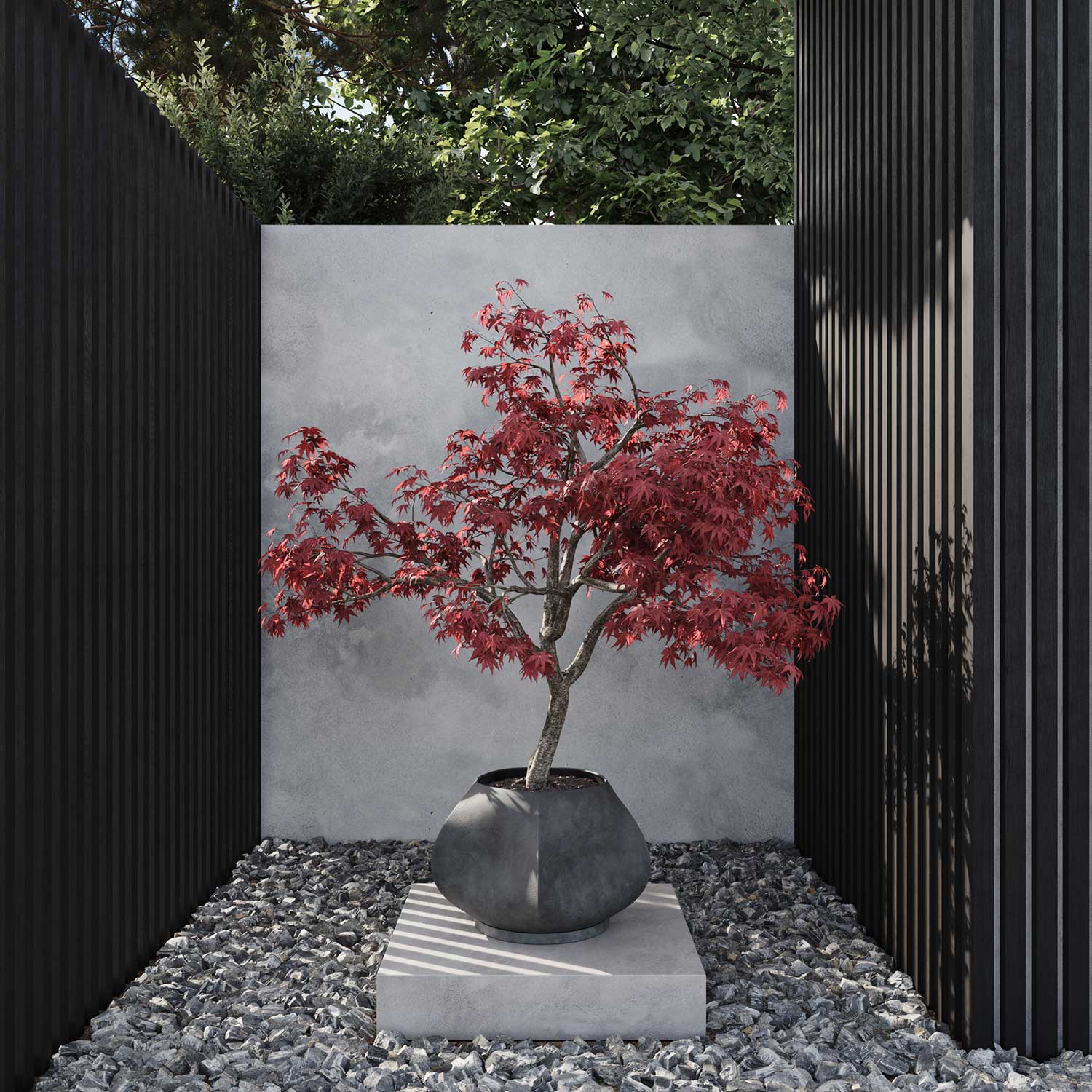 ARKET - Pot de fleur extérieur xxl design en béton fibré