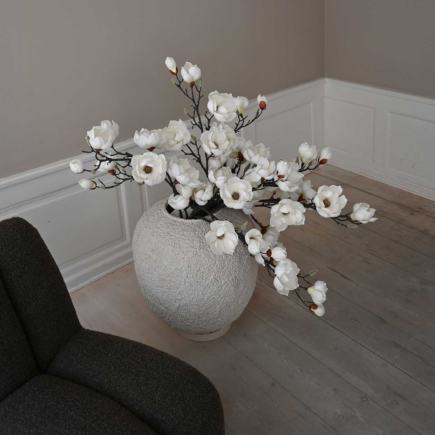 SUNAO - Vase exterieur design en béton fibré