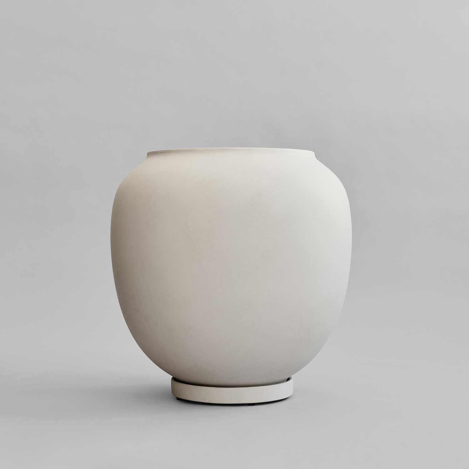 SUNAO - Grand pot de fleur extérieur design en béton fibré