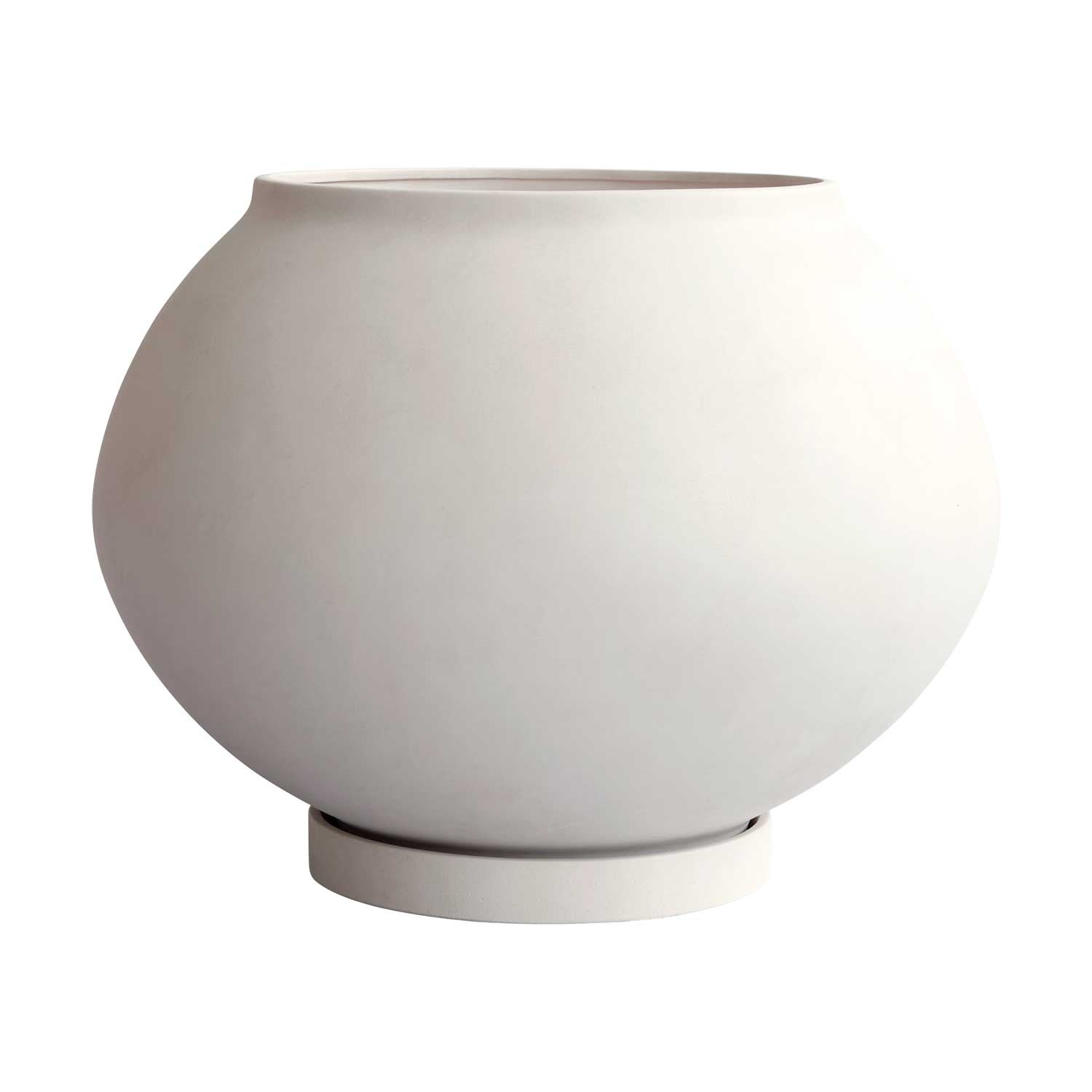 SUNAO - Pot de fleur exterieur grande taille en béton fibré