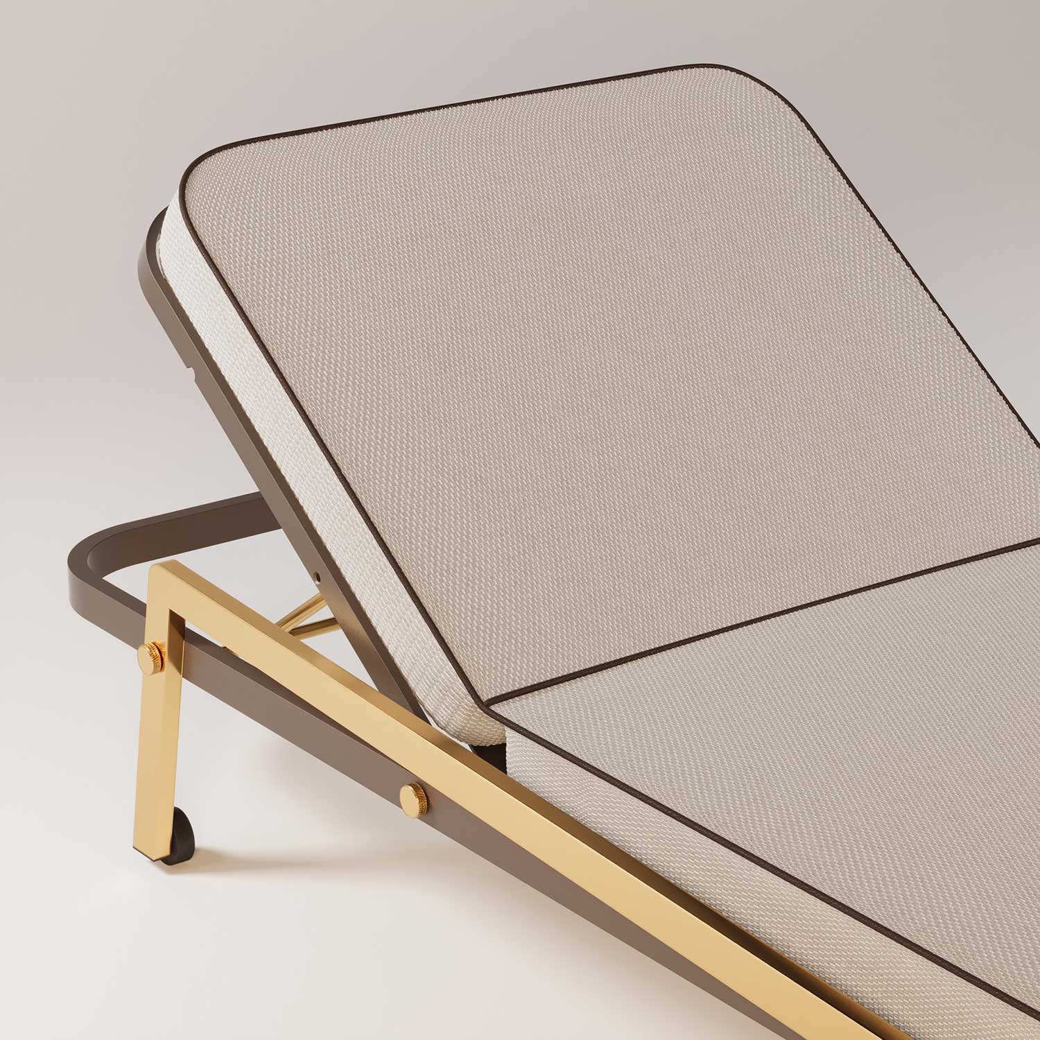RIBBON Sunbed - Transat en cuir ou tissu haut de gamme personnalisable