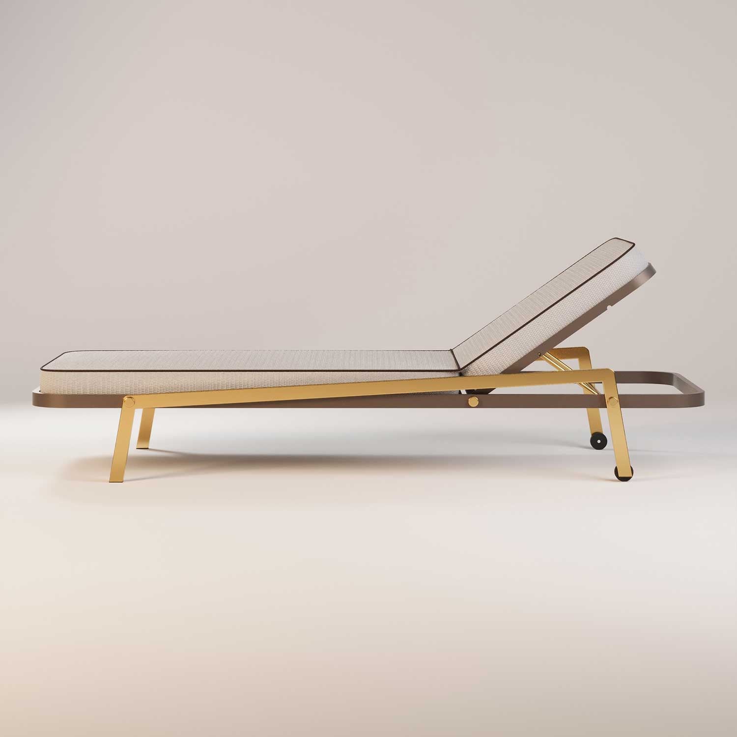 RIBBON Sunbed - Transat en cuir ou tissu haut de gamme personnalisable