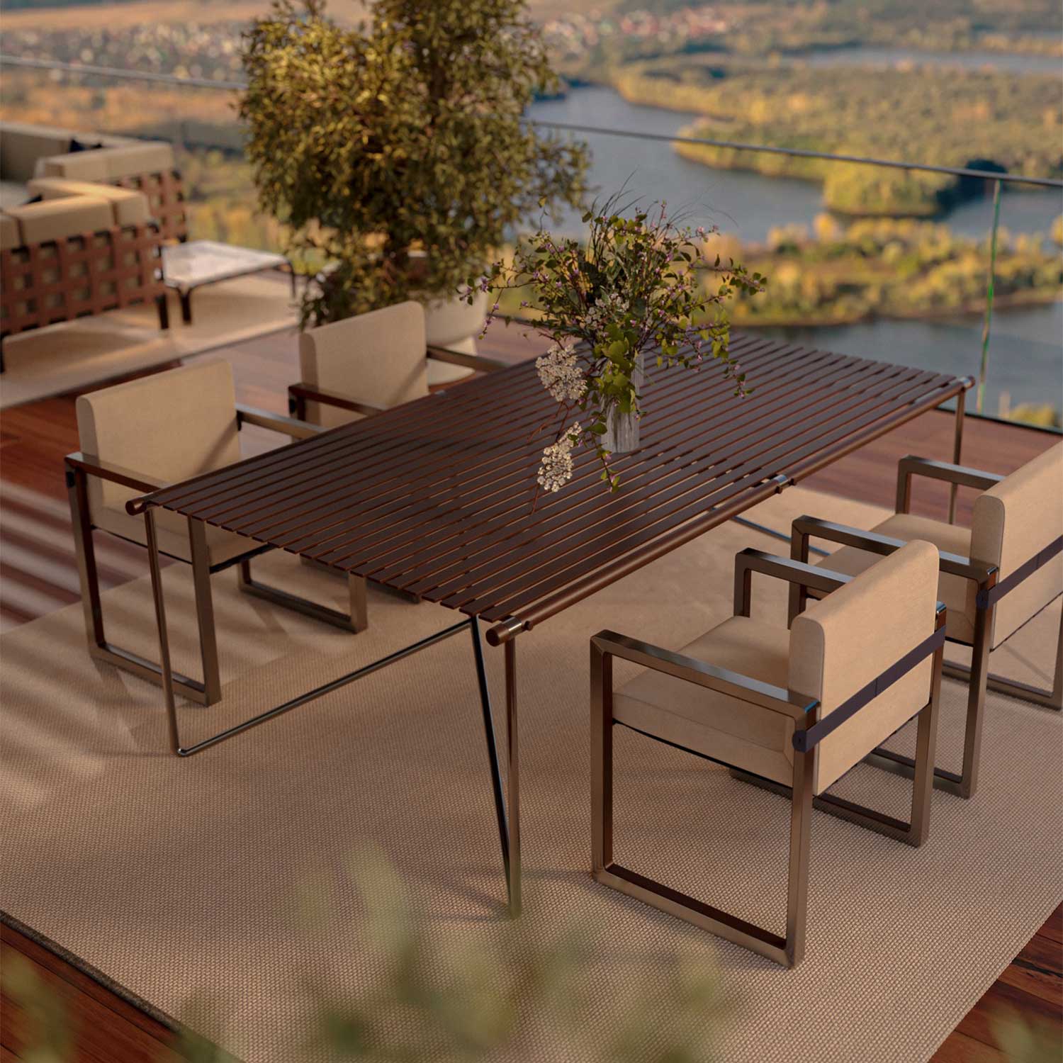 NOA Dining Table - High-end customizable outdoor dining table
