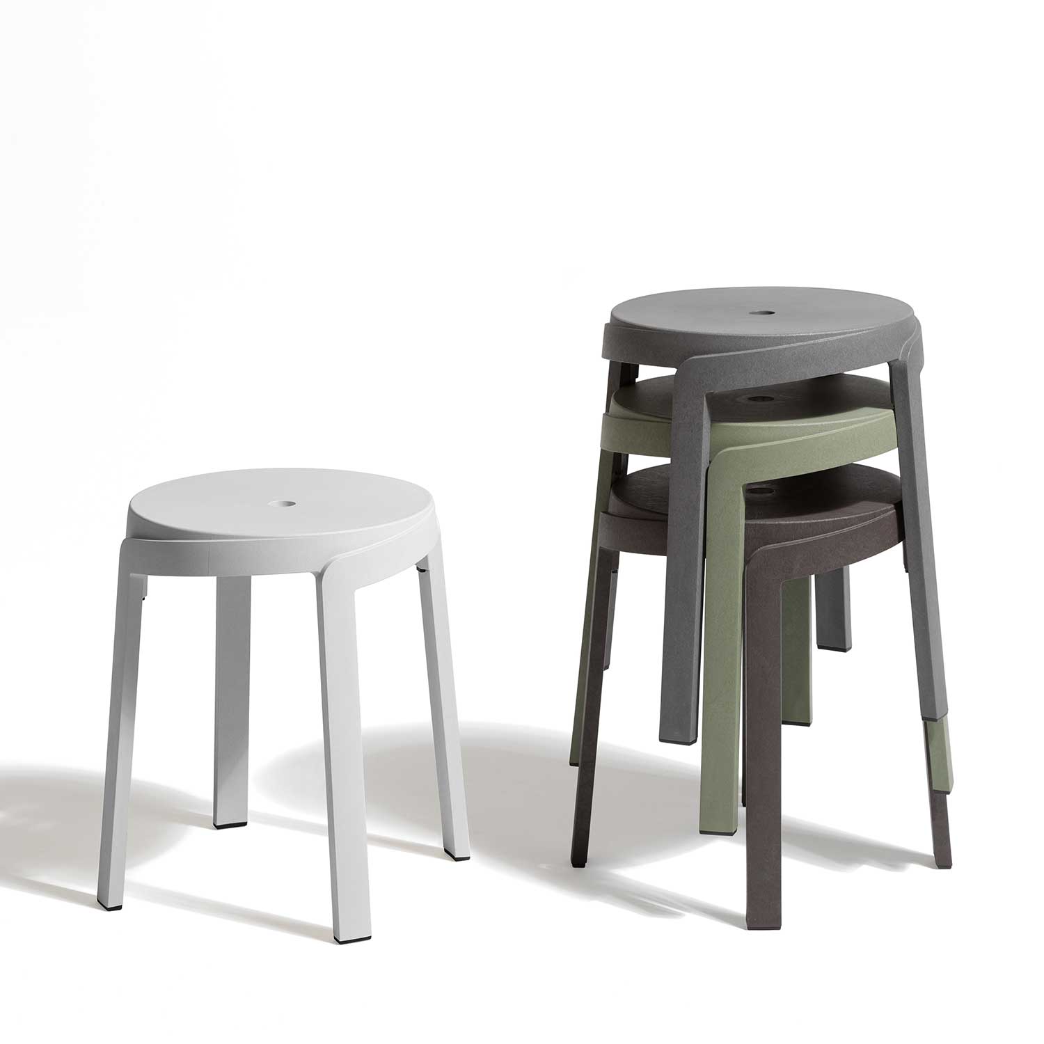 STACK Mini - Tabouret d'extérieur design empilable sans dossier