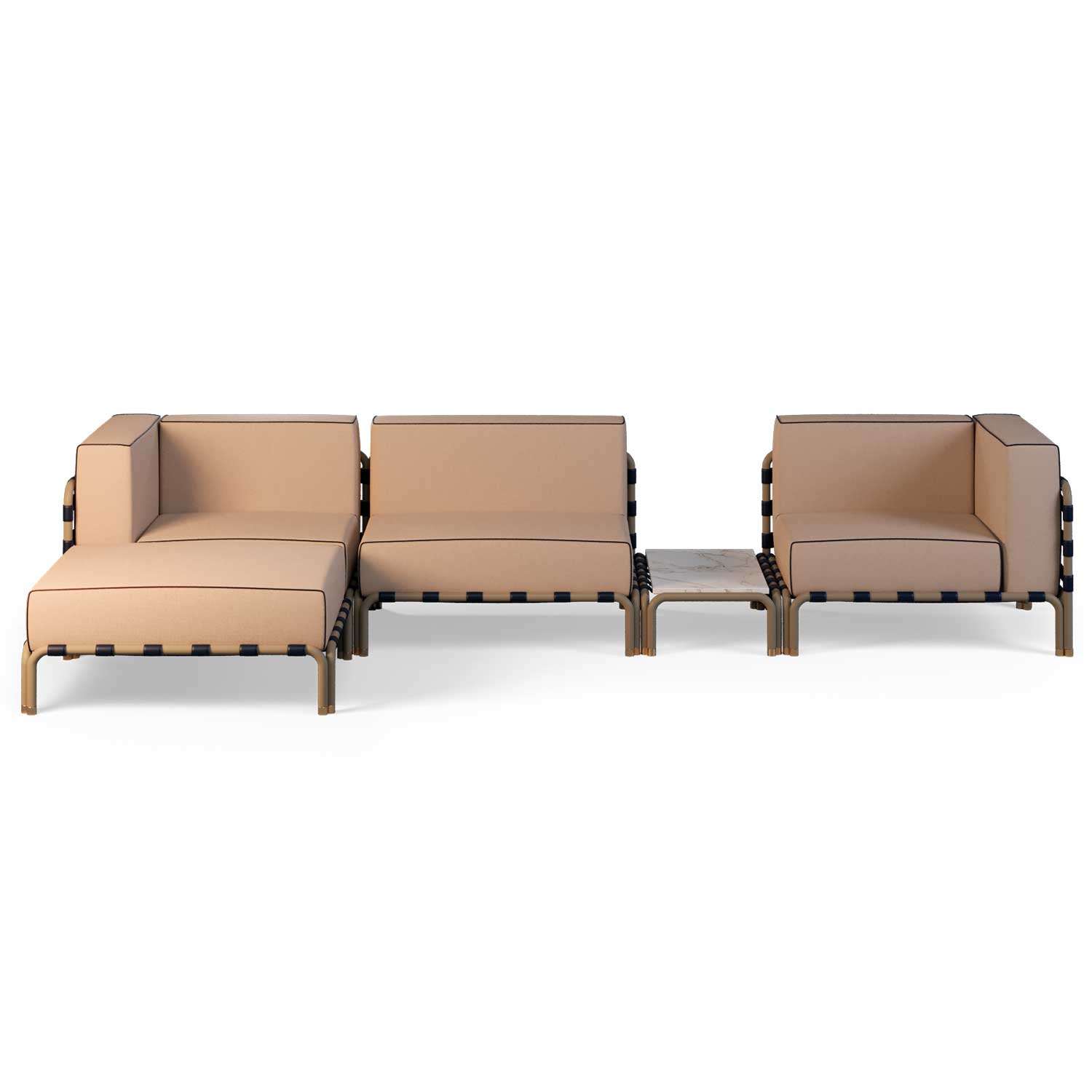 HOUND Modular Sofa - Canapé modulable d'extérieur haut de gamme personnalisable