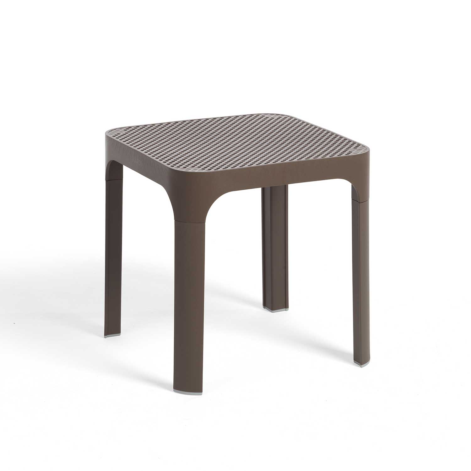 NET Table - Table d'appoint carrée extérieur en résine