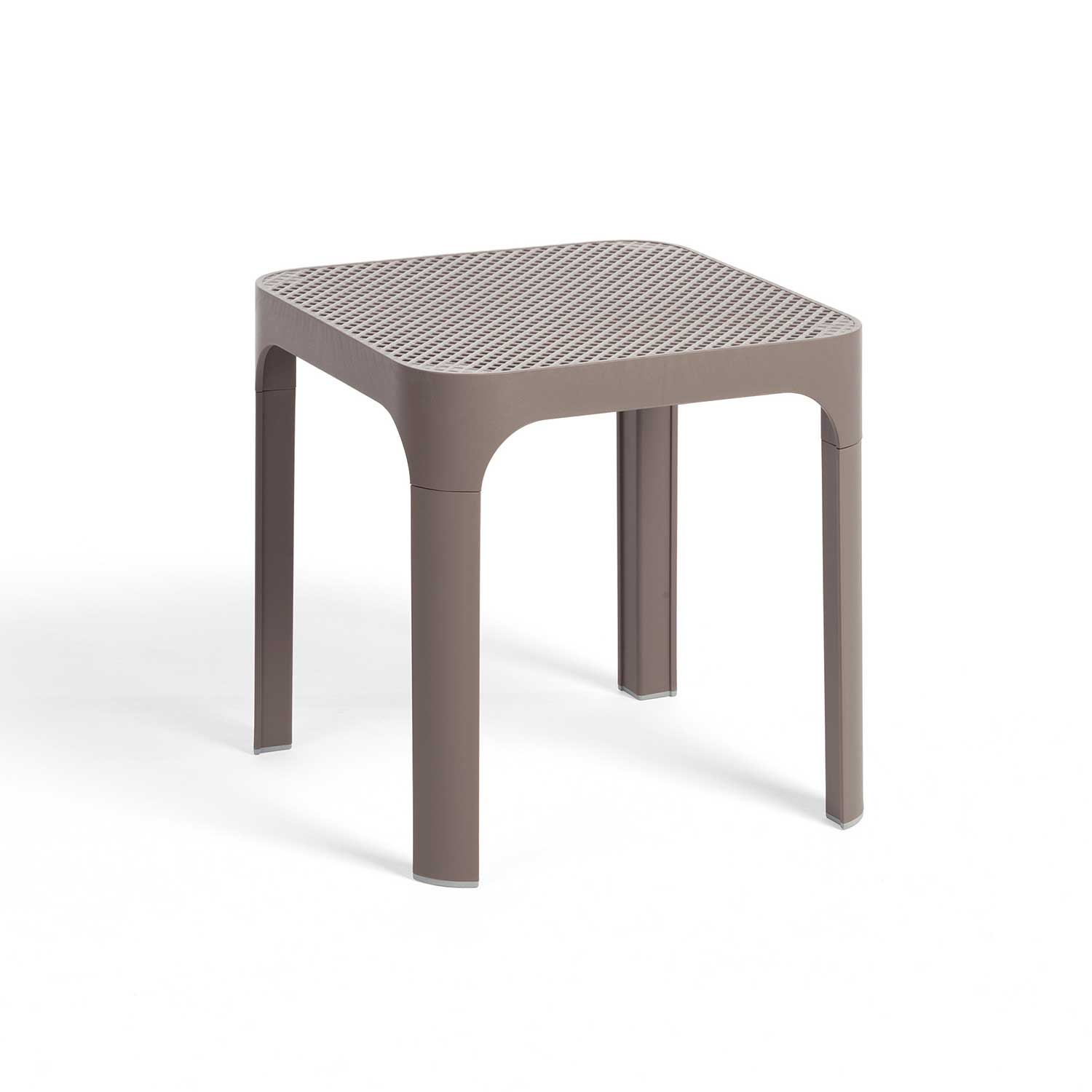 NET Table - Table d'appoint carrée extérieur en résine