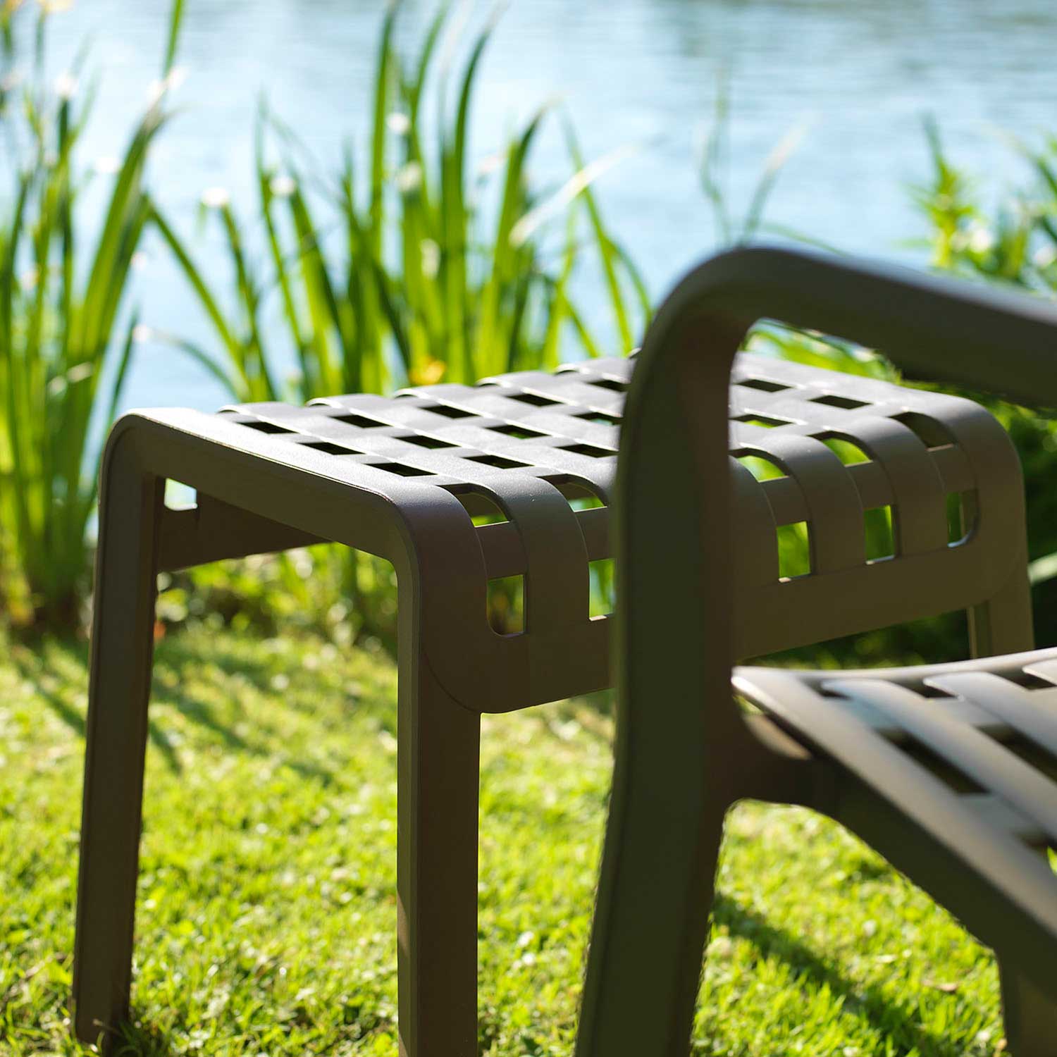 POGGIO - Tabouret repose-pied d'extérieur design