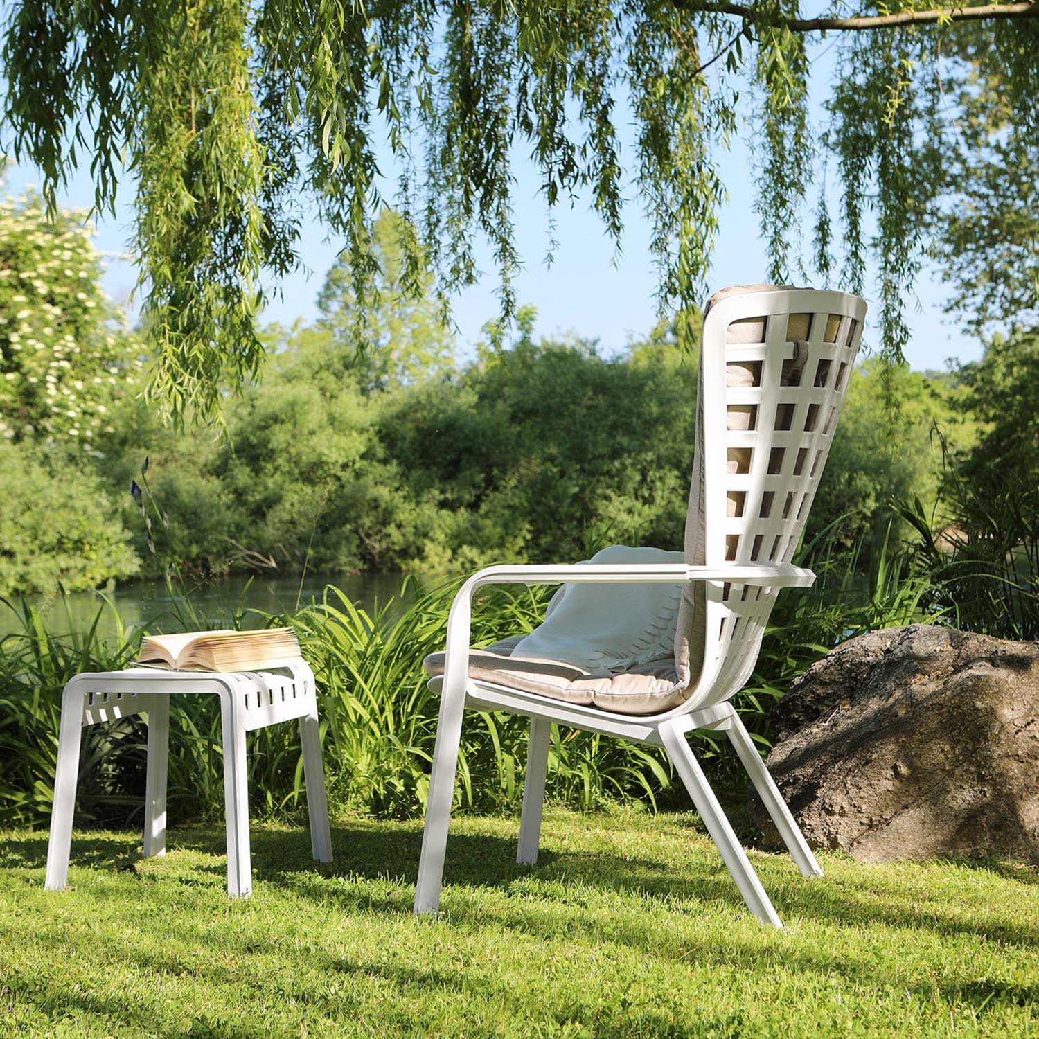 FOLIO - Fauteuil d'extérieur design étanche et résistant