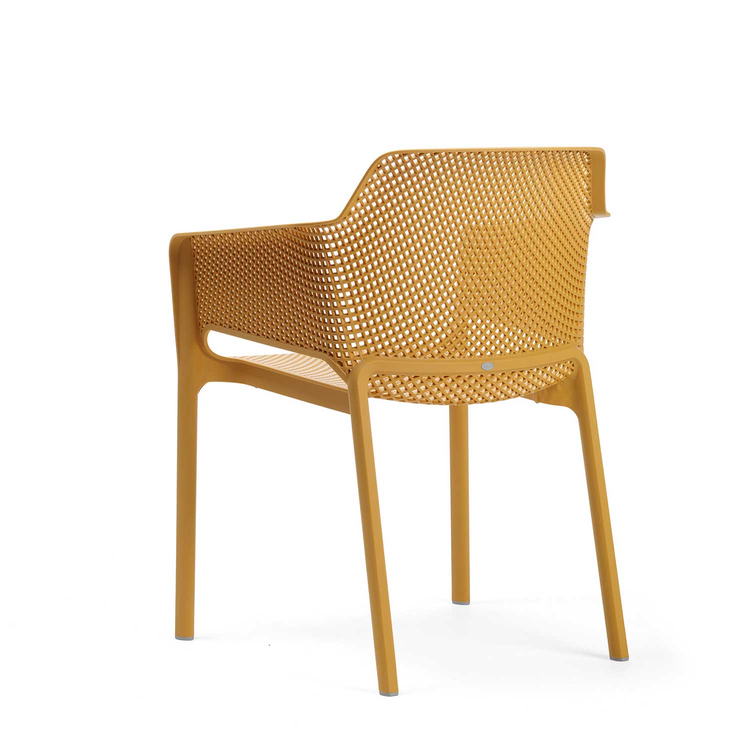 NET - Designer outdoor chair with armrests