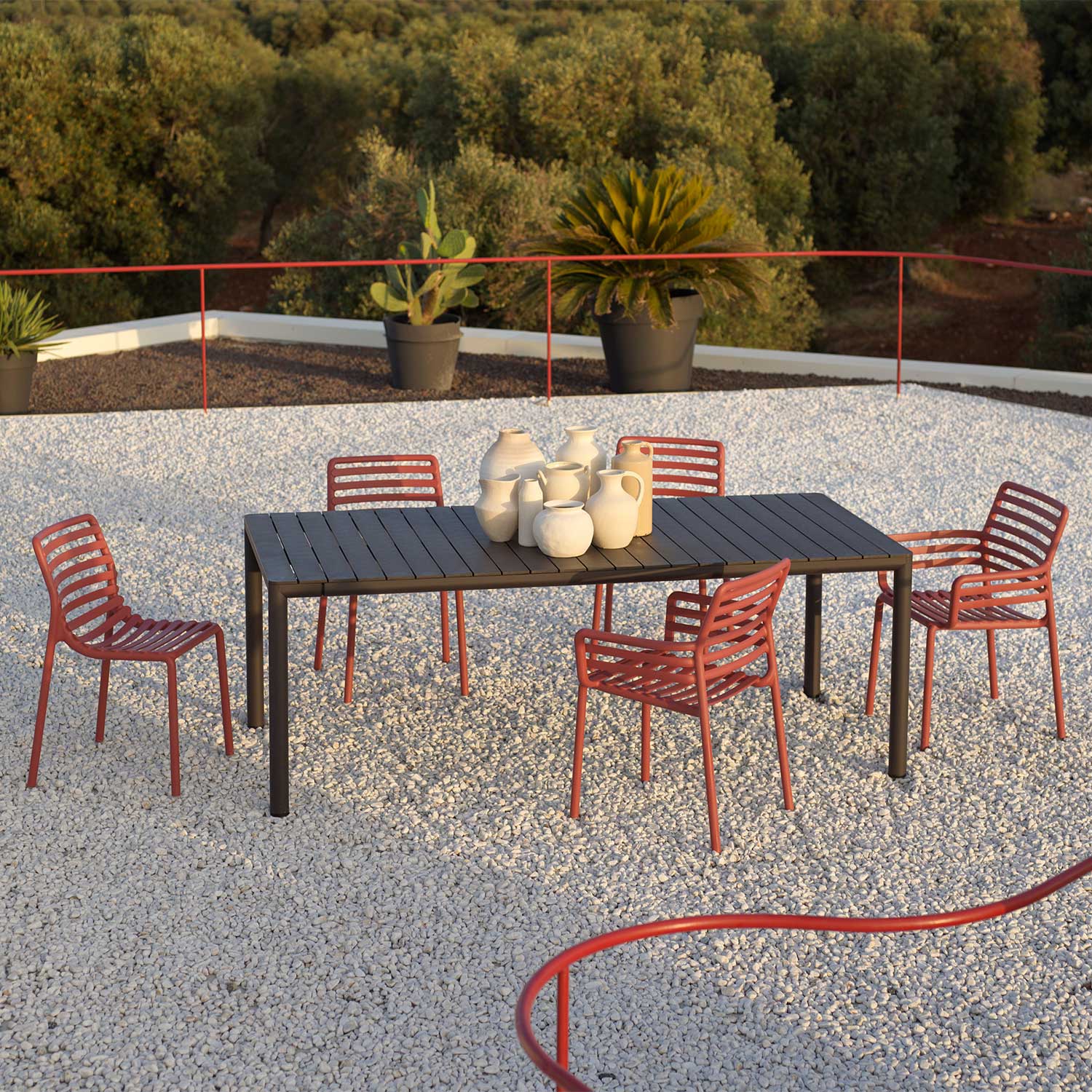 TEVERE - Table extérieur extensible design moderne