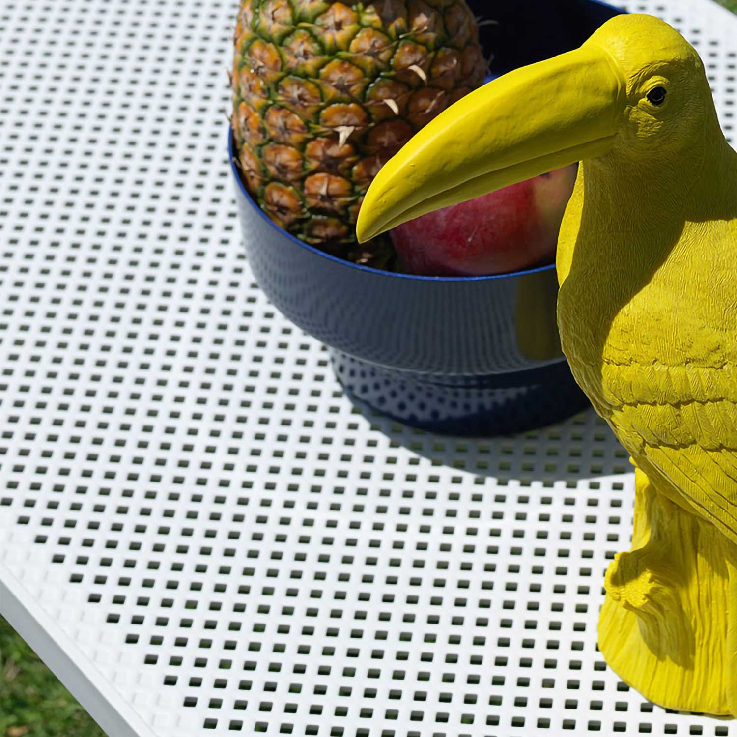 NET Table - Table basse d'extérieur rectangulaire en résine