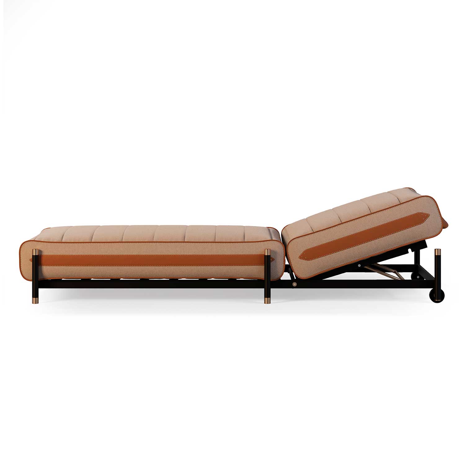 VOGUE Sunbed - Transat haut de gamme cuir ou tissu personnalisable