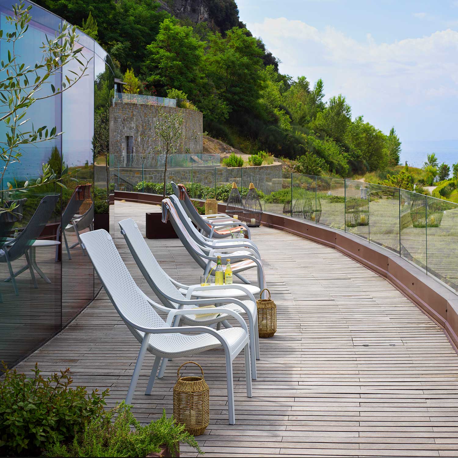 NET Lounge - Chaise longue d'extérieur design