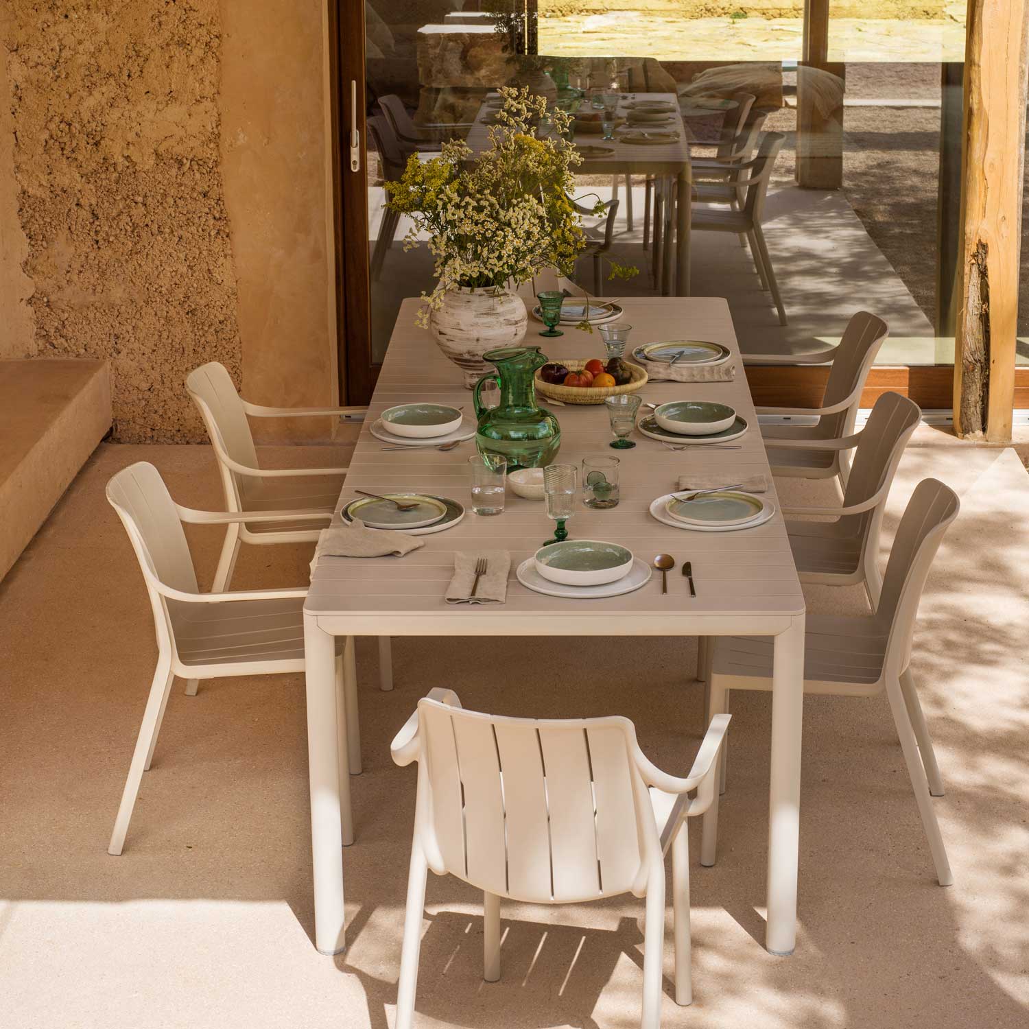 TEVERE - Table extérieur extensible design moderne