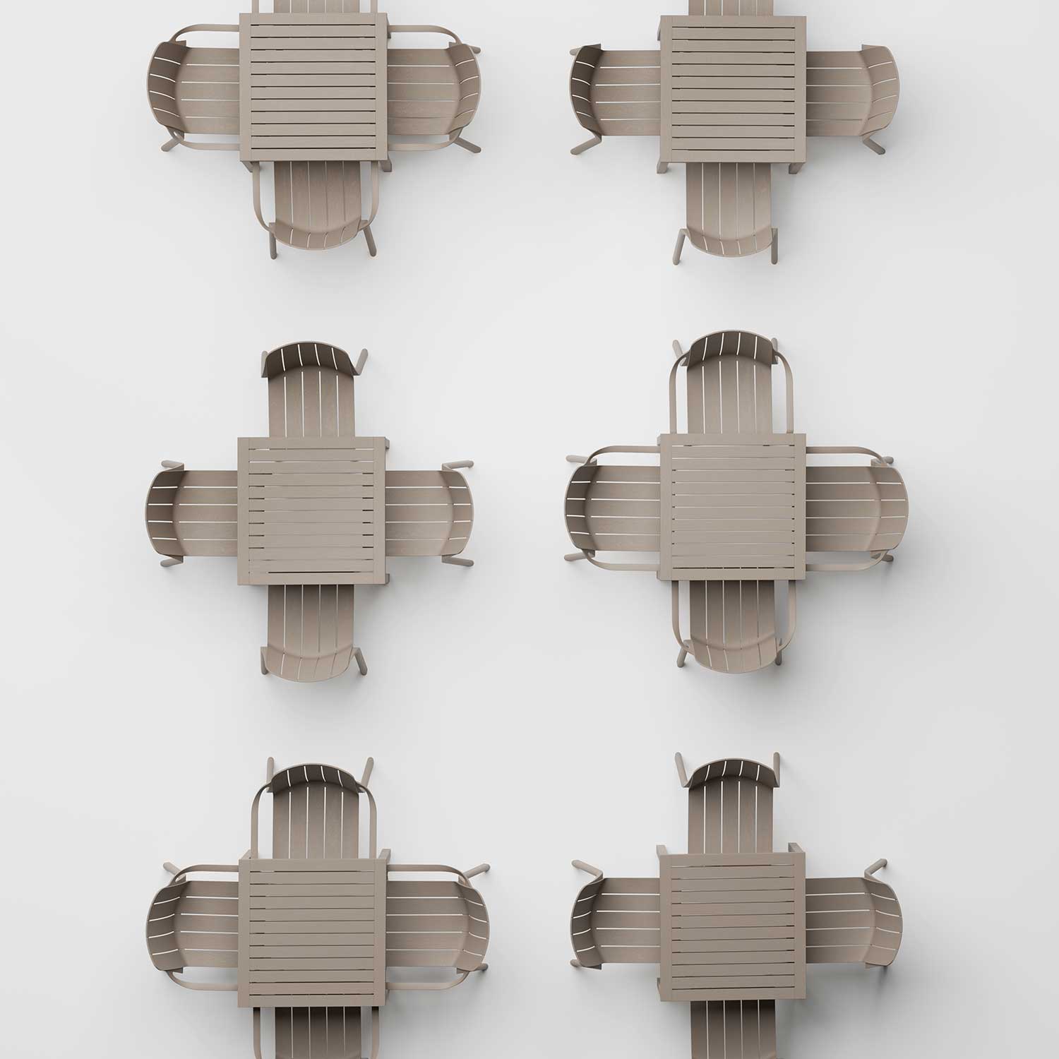 TIBERINA Bistrot - Stackable designer outdoor chair